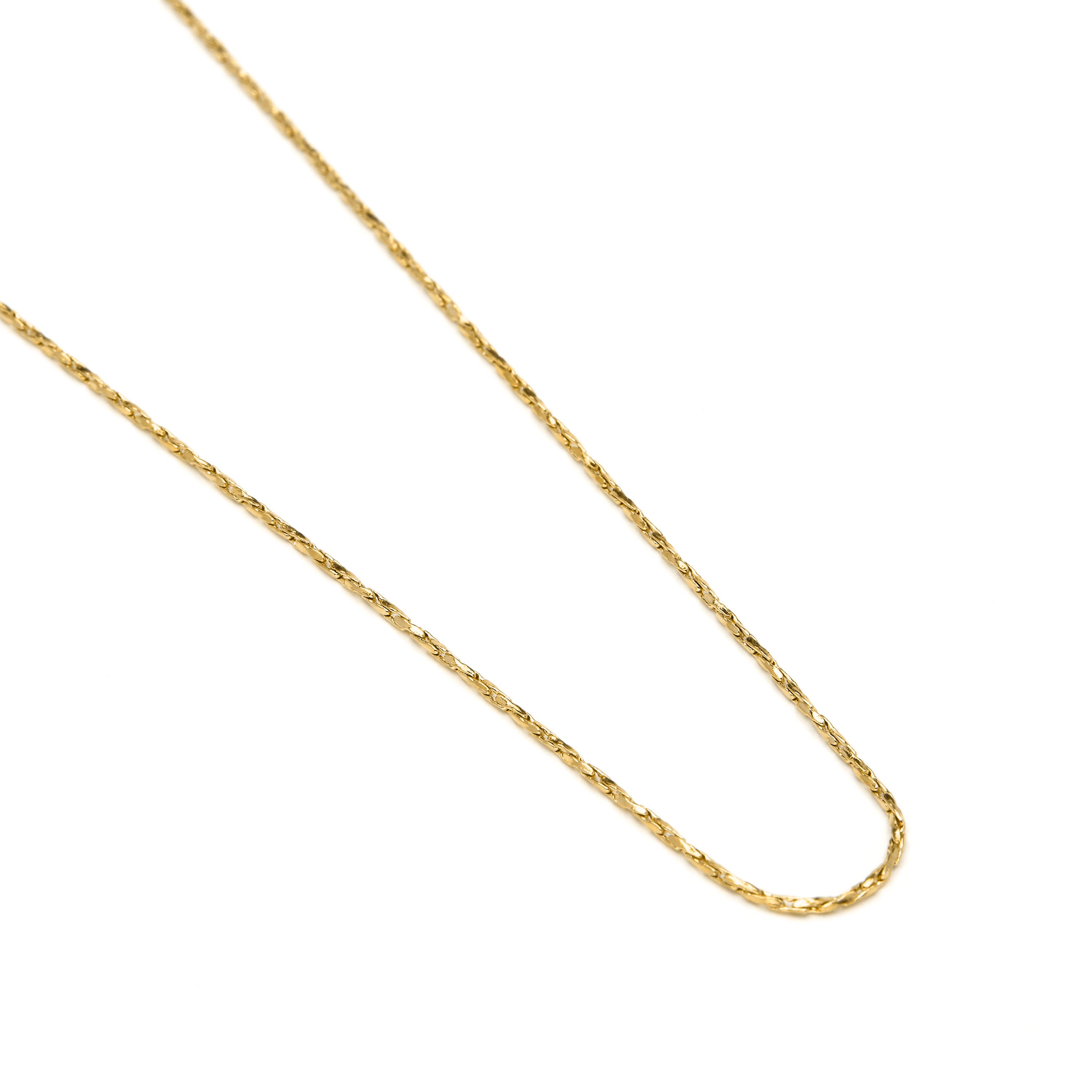 Collar de 45cm acabado en Oro Amarillo de 18k - Abki