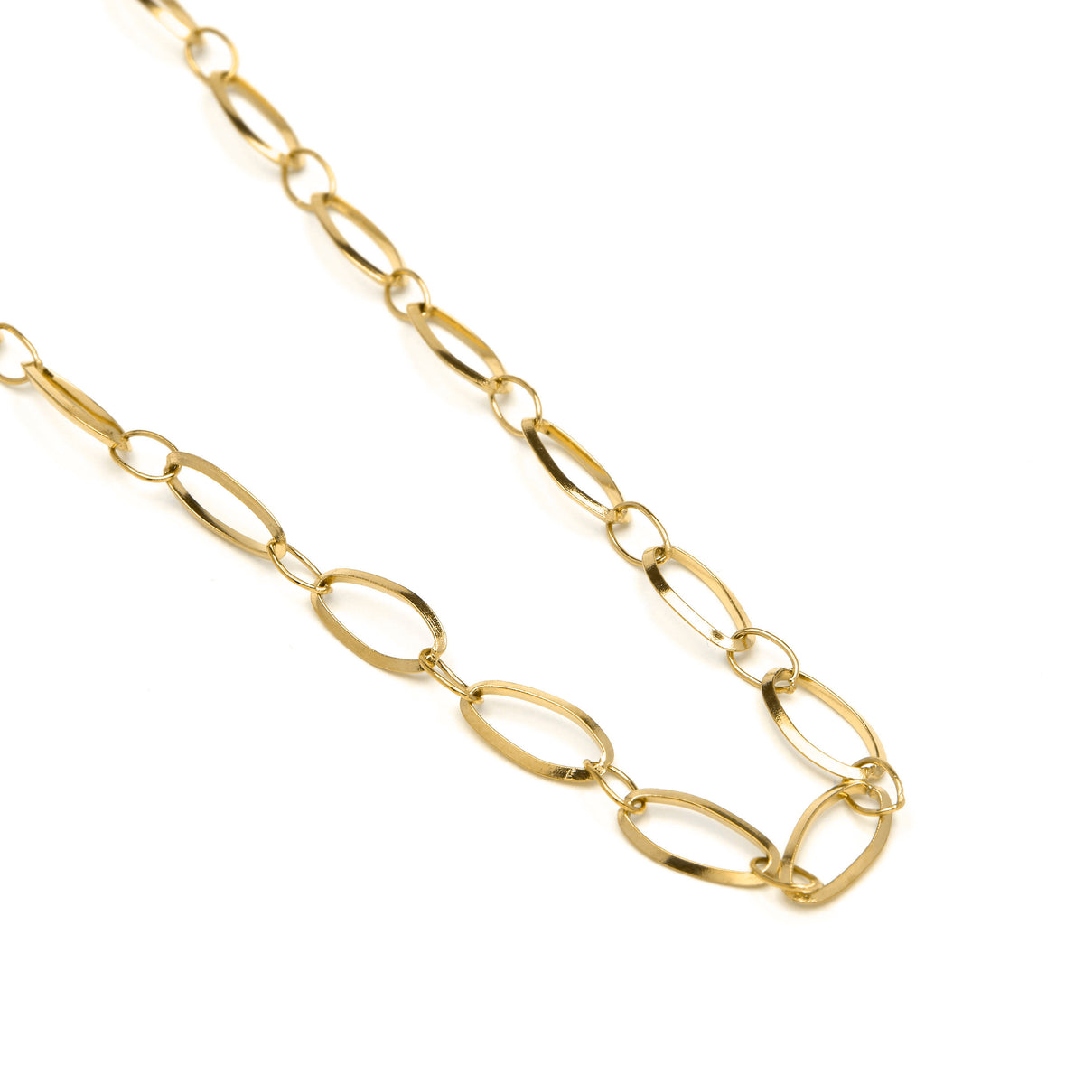 Colar de 60cm acabado em Ouro Amarelo de 18k - Sasil