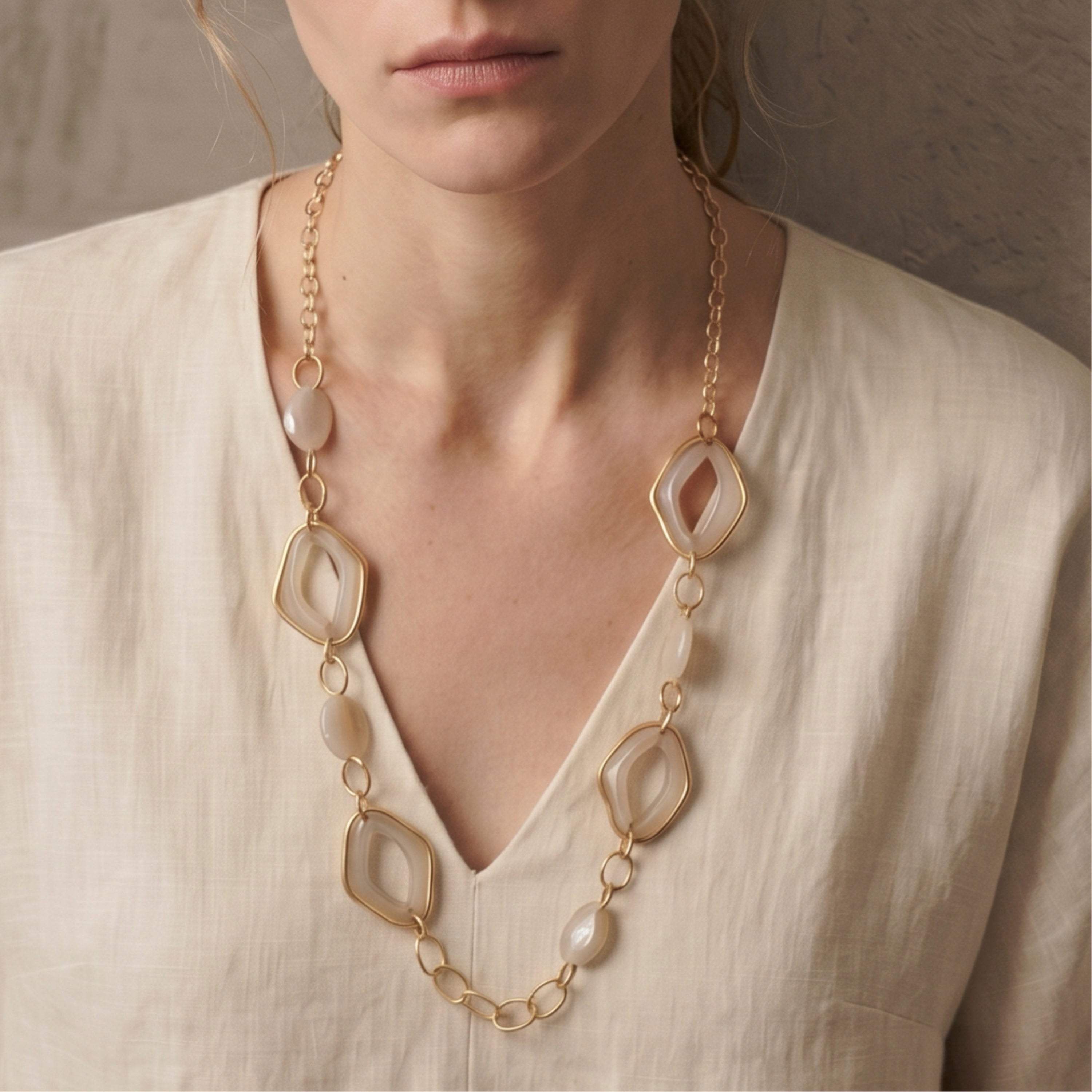 Halsband Masits mit 18k Gelbgold-Finish - Masits