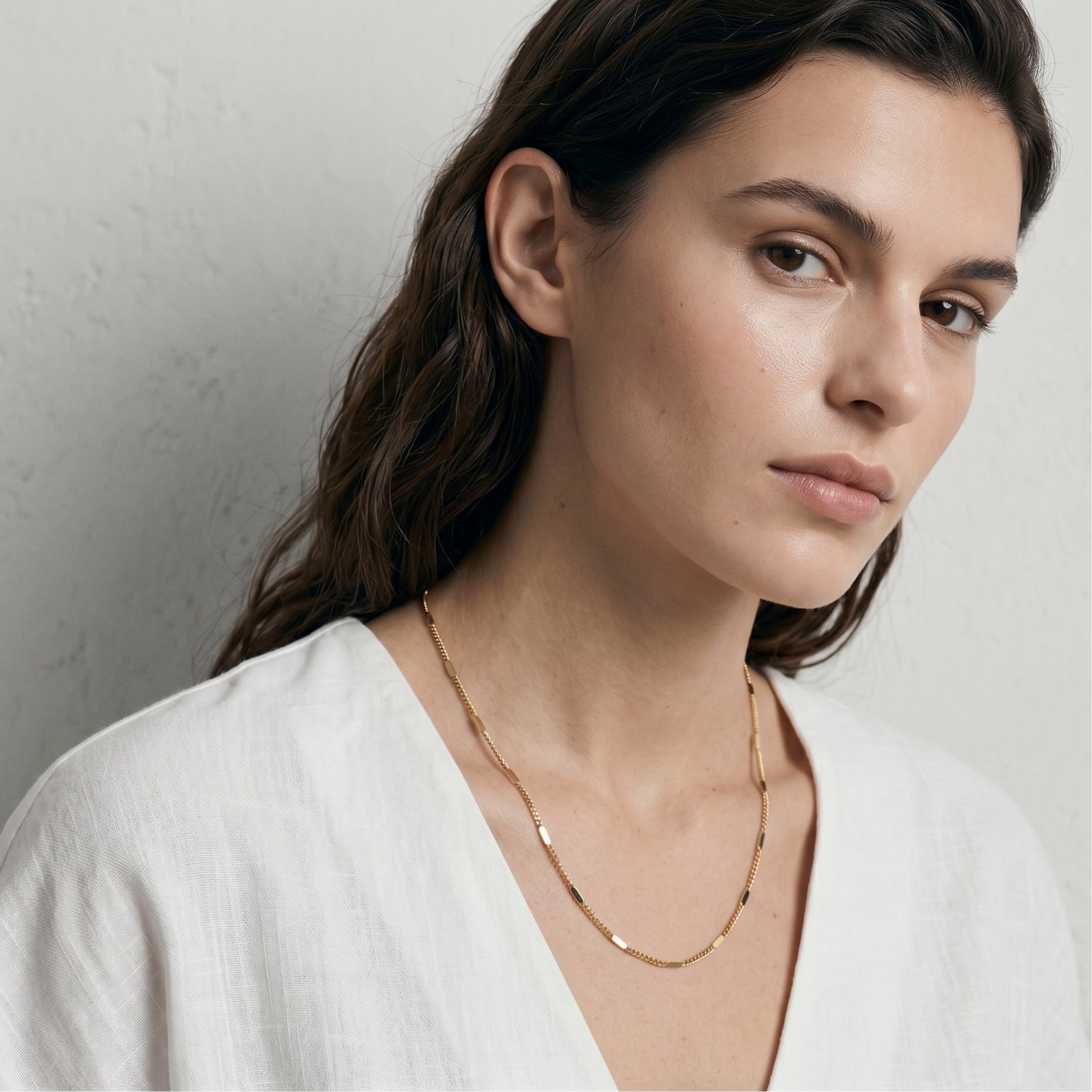 Collana finita in oro giallo 18k - Sahki