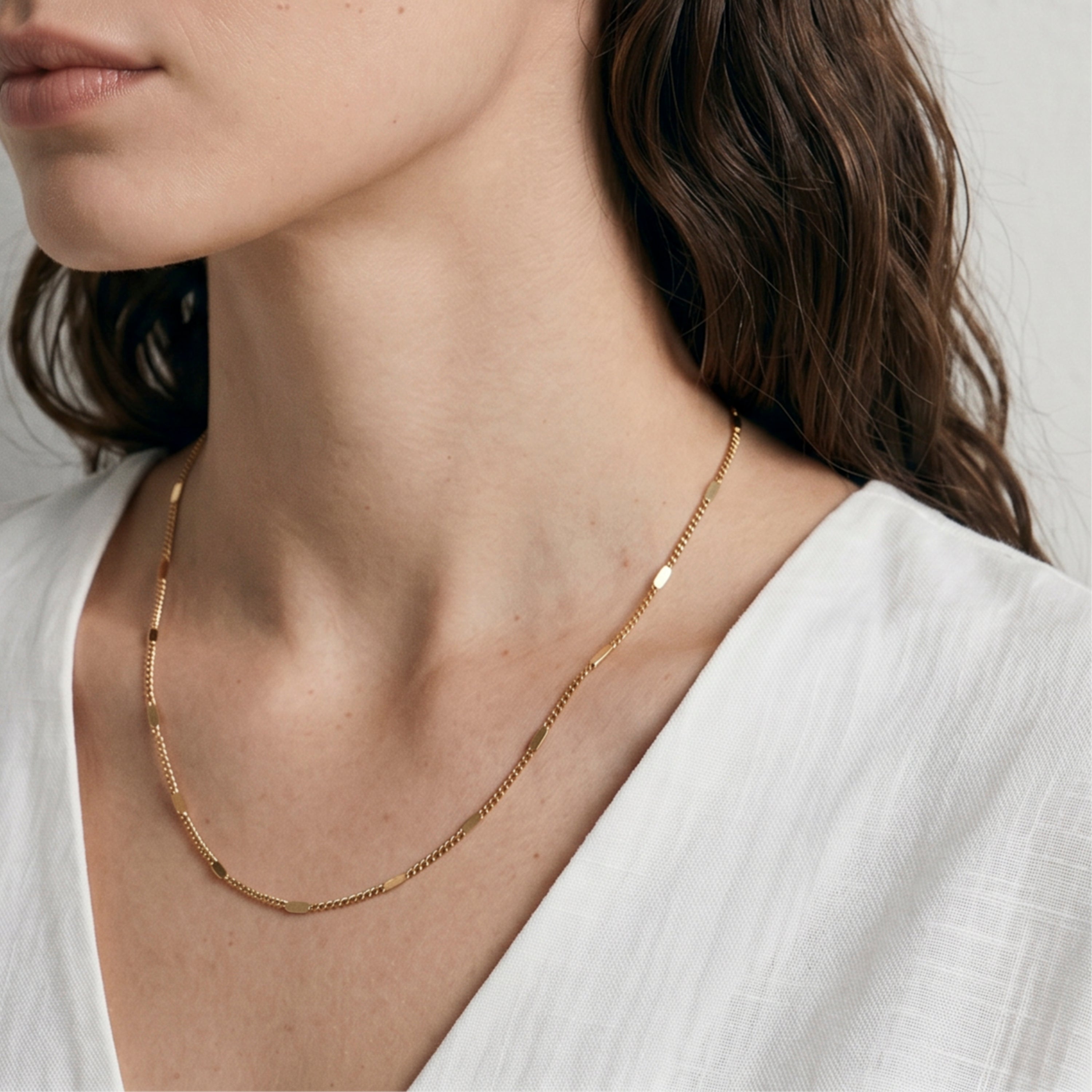 Collana finita in oro giallo 18k - Sahki