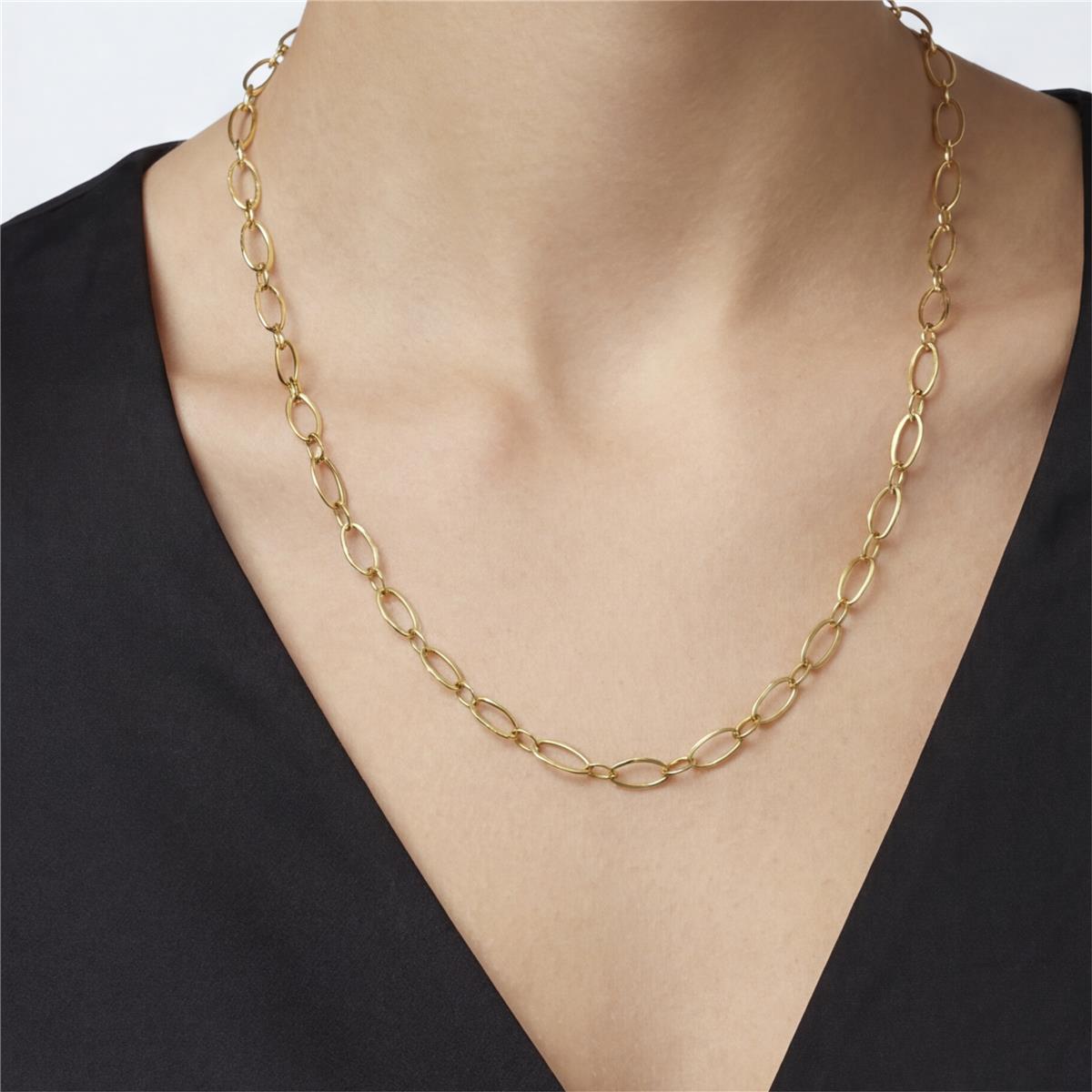 Collar acabado en oro amarillo de 18k - Ruswio