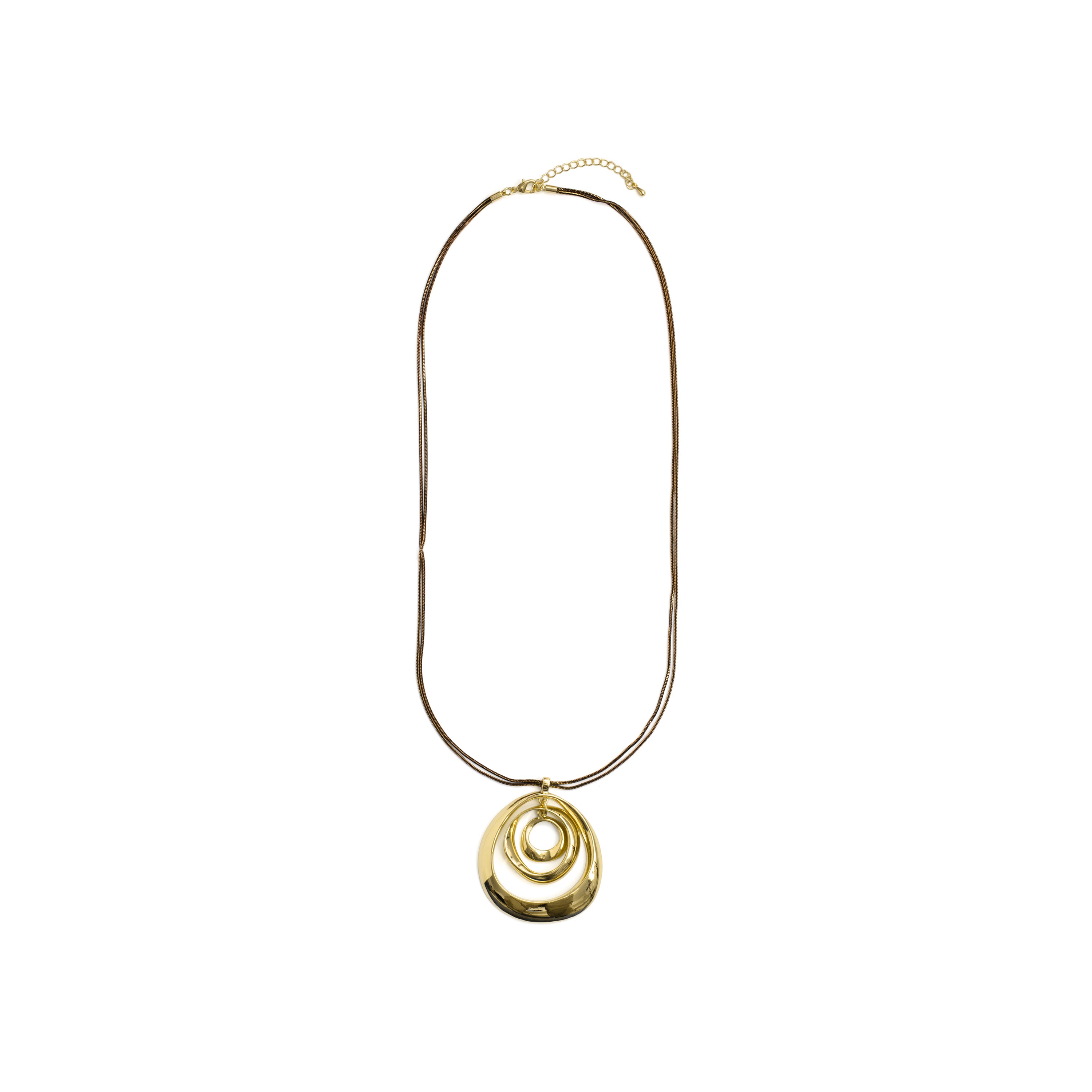 Colar com acabamento em ouro amarelo de 18 quilates - Forwine