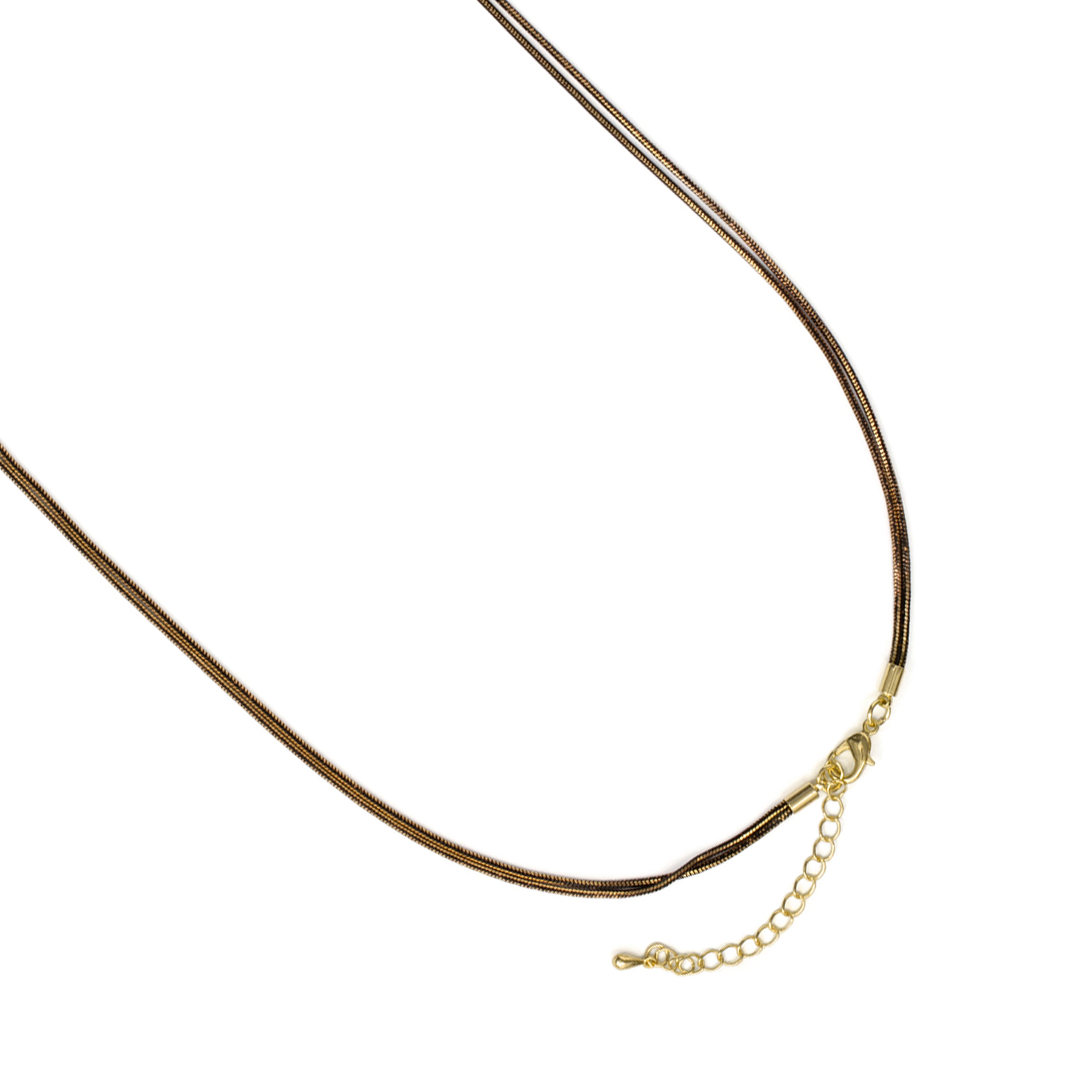 Colar com acabamento em ouro amarelo de 18 quilates - Forwine
