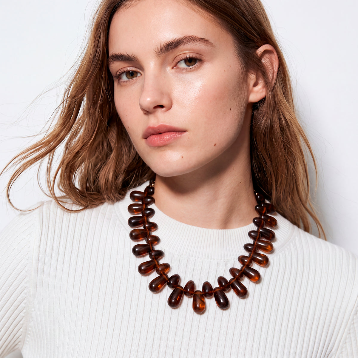 Colar com acabamento em ouro amarelo de 18k - Colnur