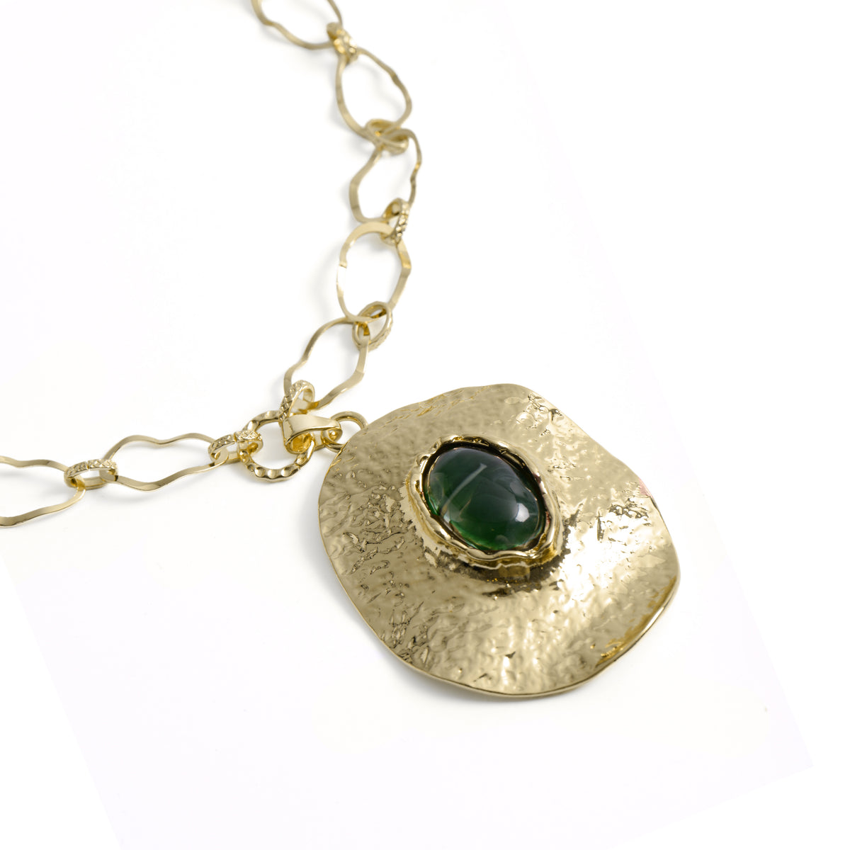 18k yellow gold-finished necklace - Verzorg