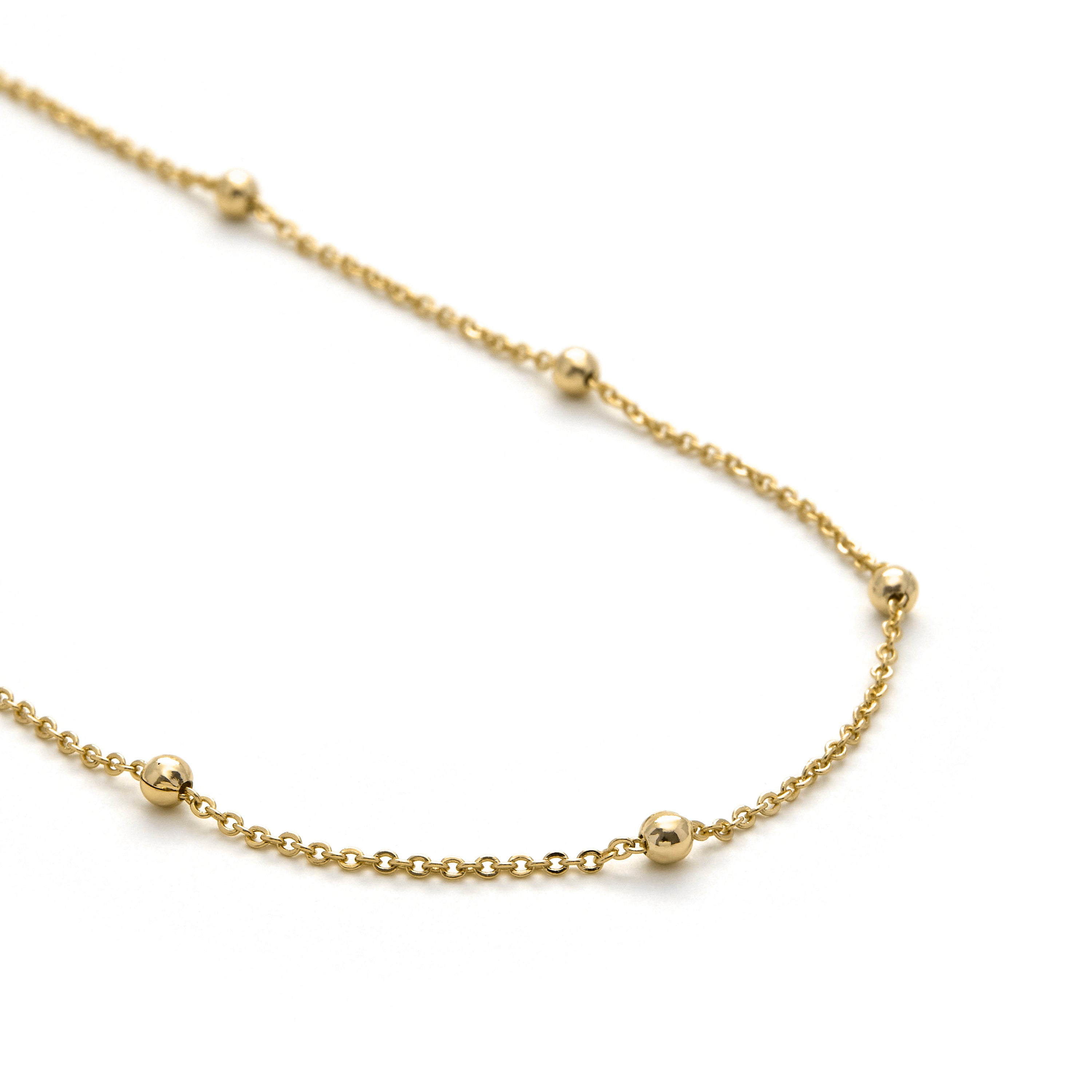18K yellow gold finished collar - Liydat