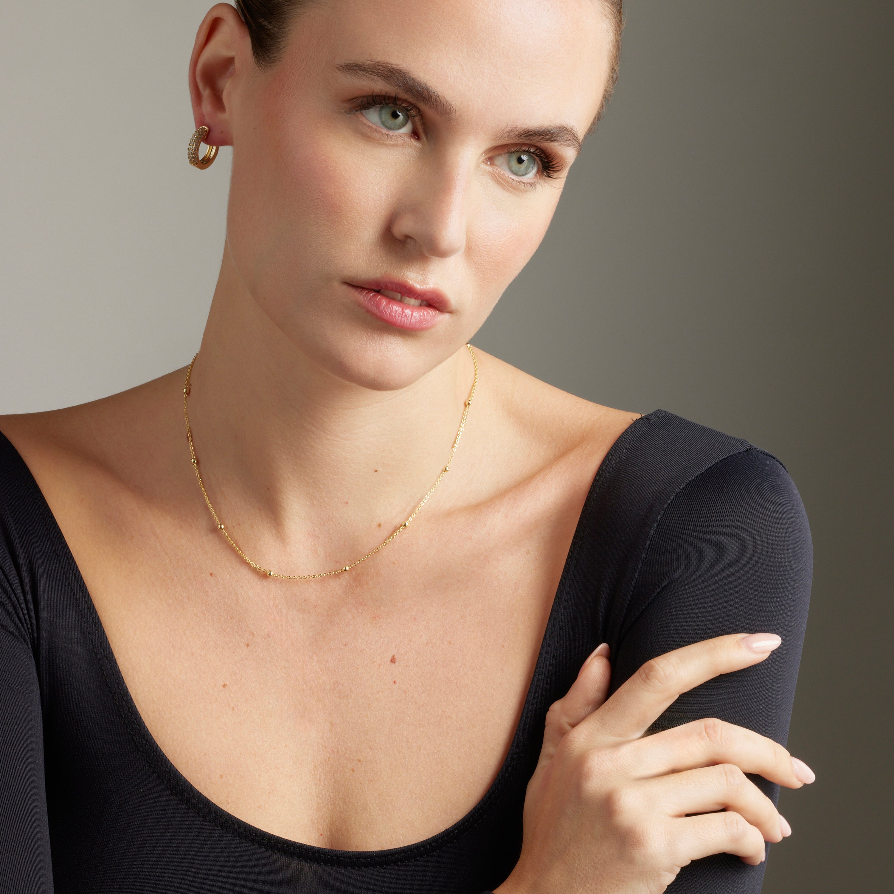 Collier finition en or jaune 18K - Liydat