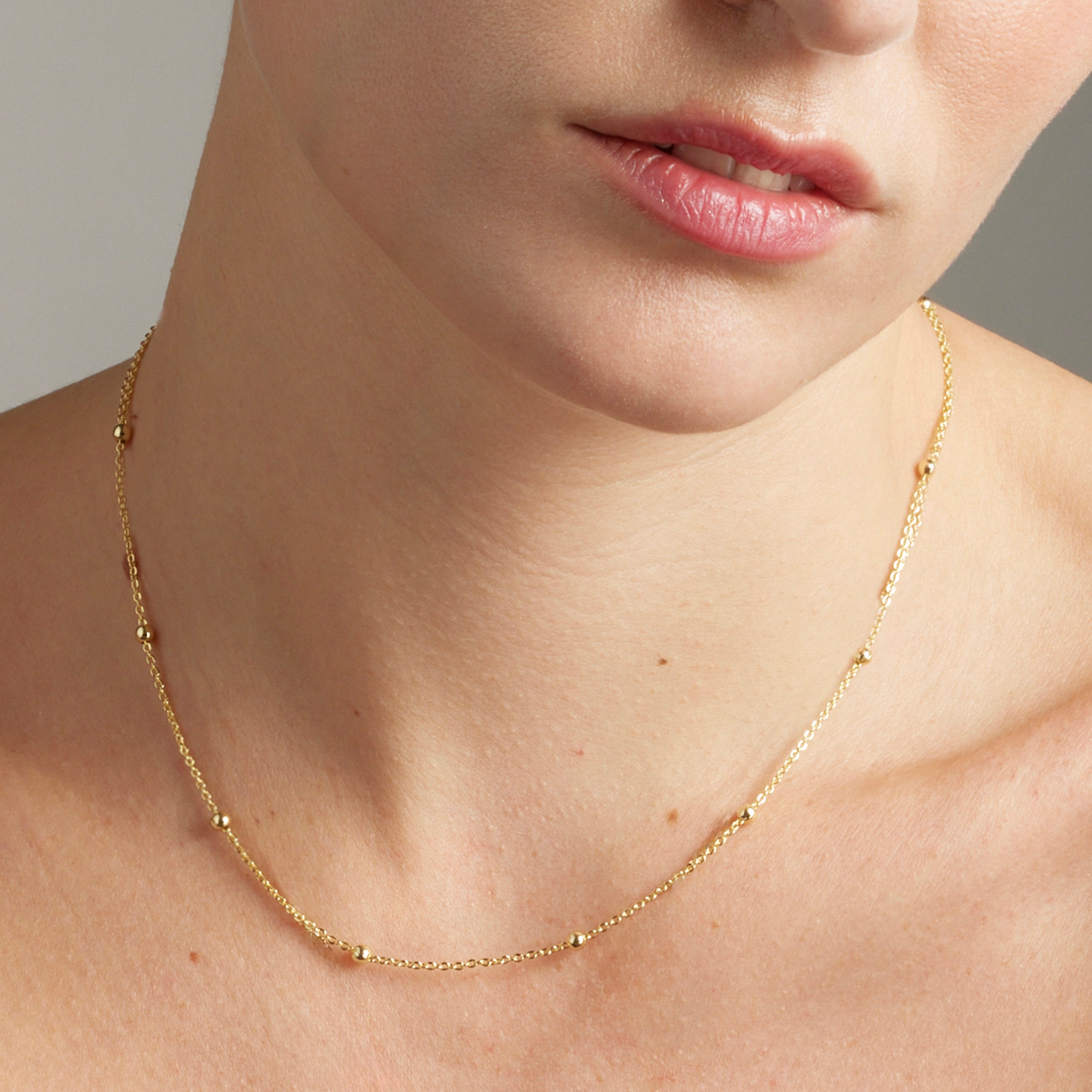 18K yellow gold finished collar - Liydat