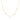 Collier en zircon brillant finition or jaune 18K - Kisain