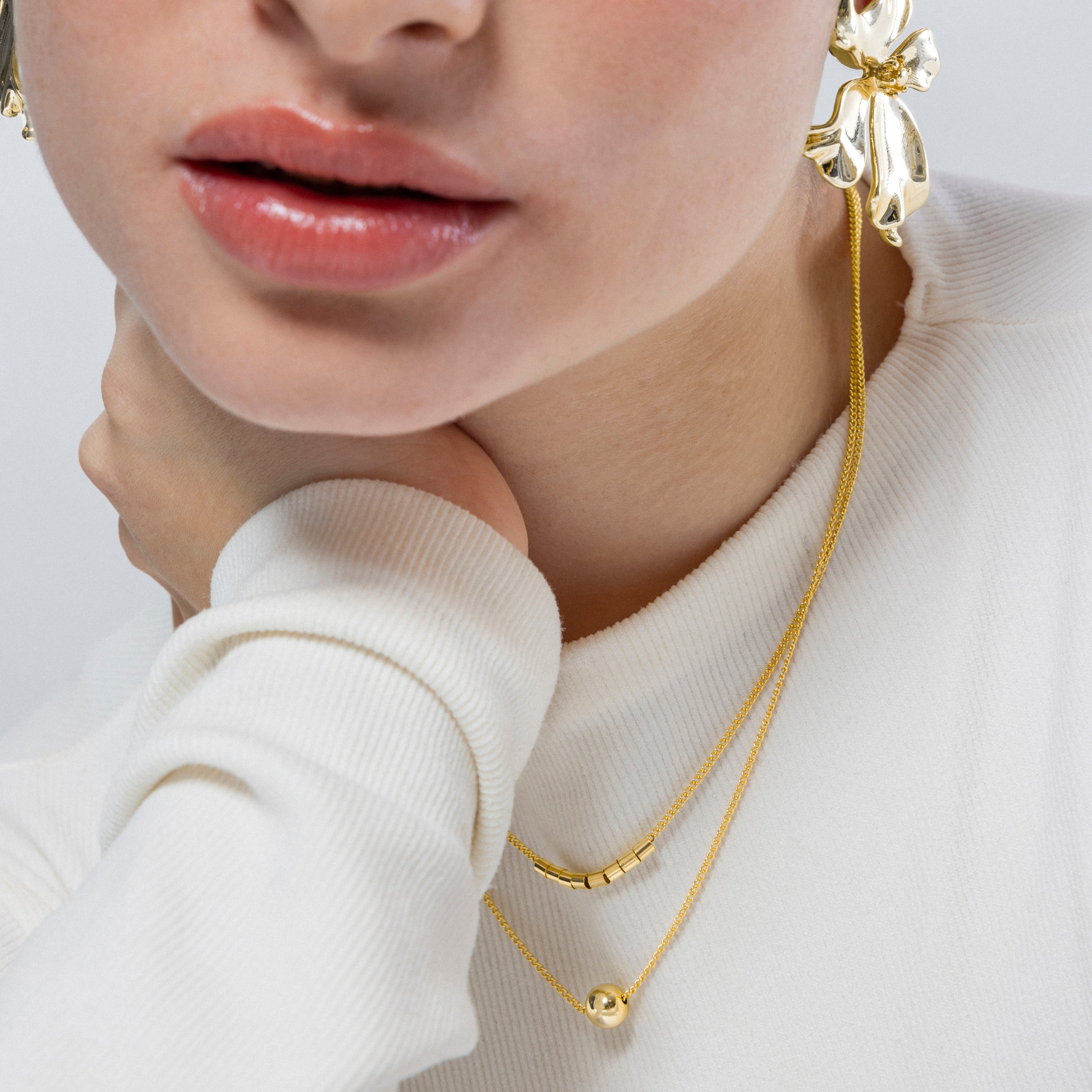 Colar acabado em ouro amarelo de 18K - Nothie