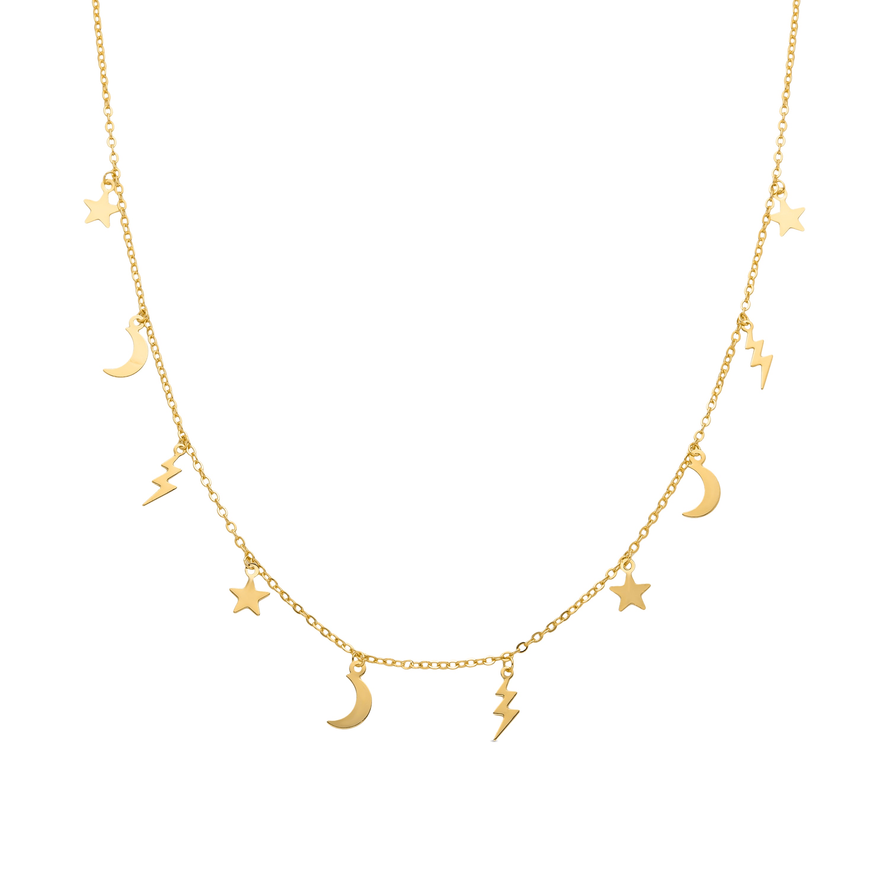 Diaxi necklace 18K gold finish