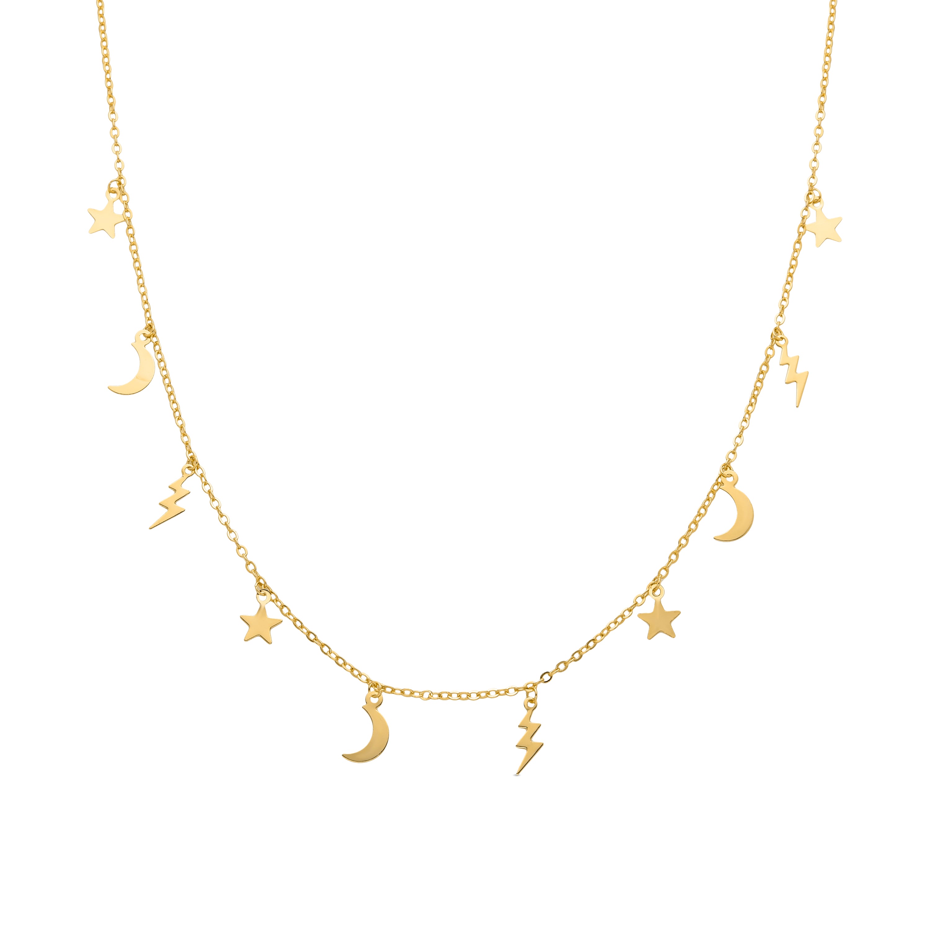 18K yellow gold finished collar - Diaxi
