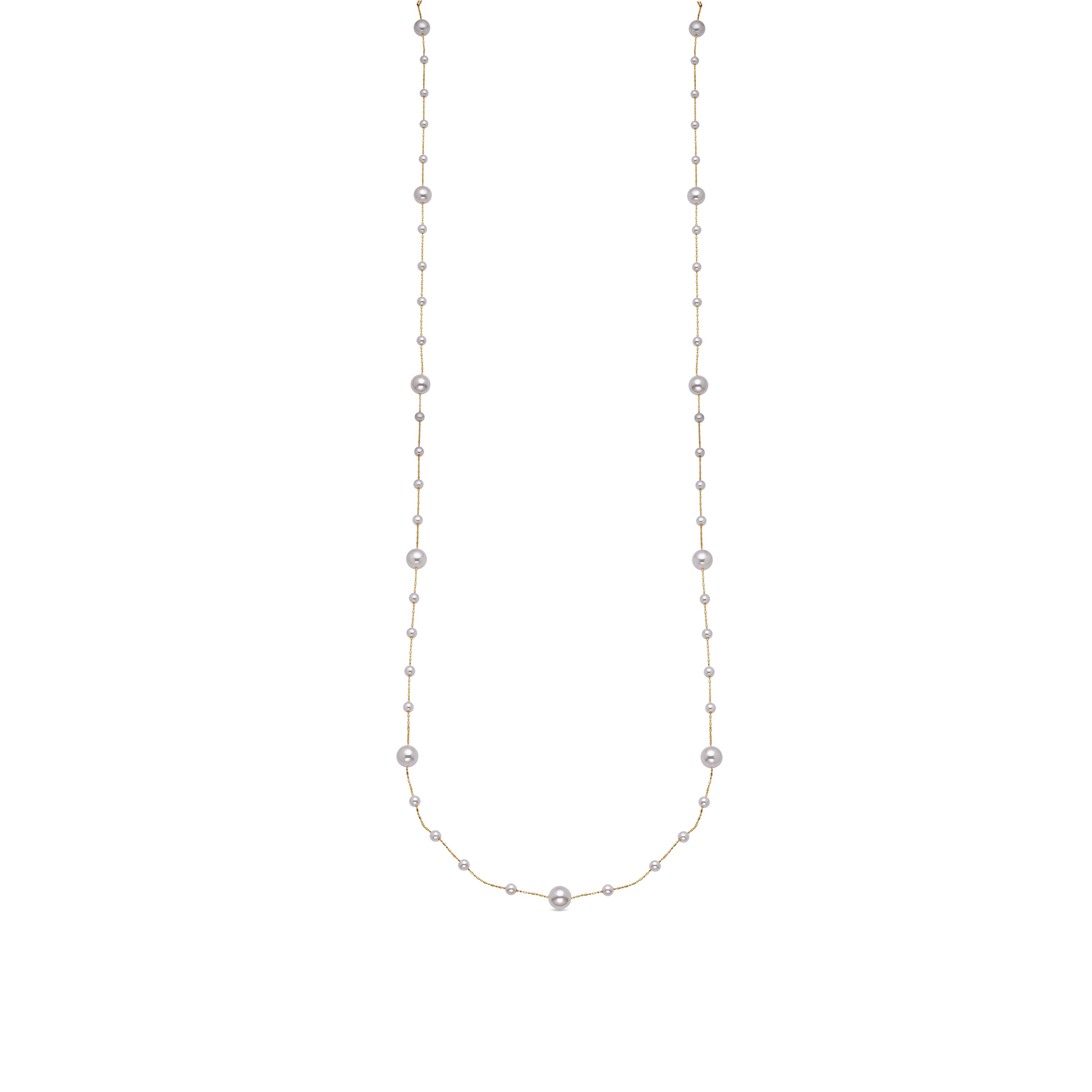 Collar con Perla Blanca acabado oro 18k - Xyaz