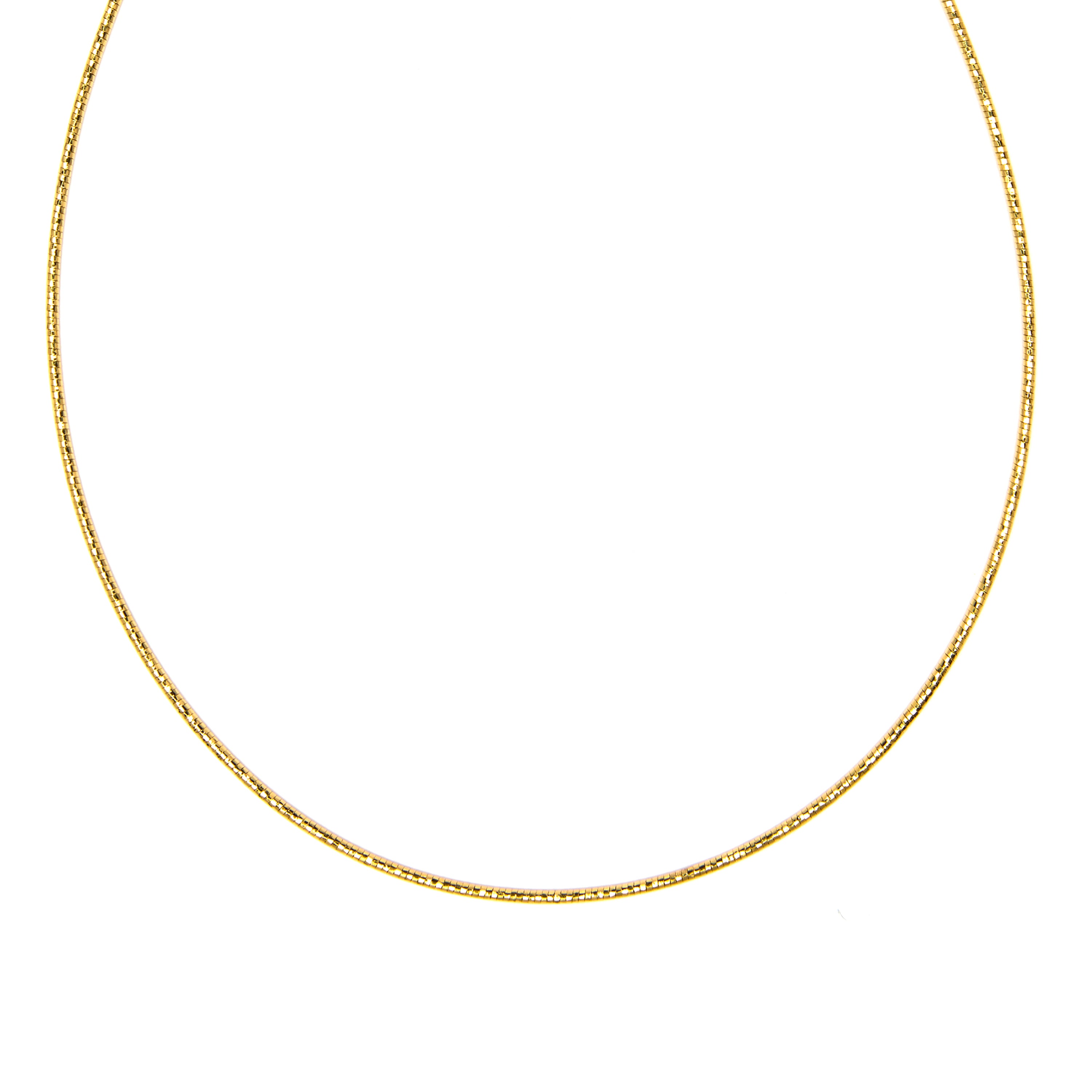 Colar de 46cm acabado em Ouro Amarelo de 18k - Nui