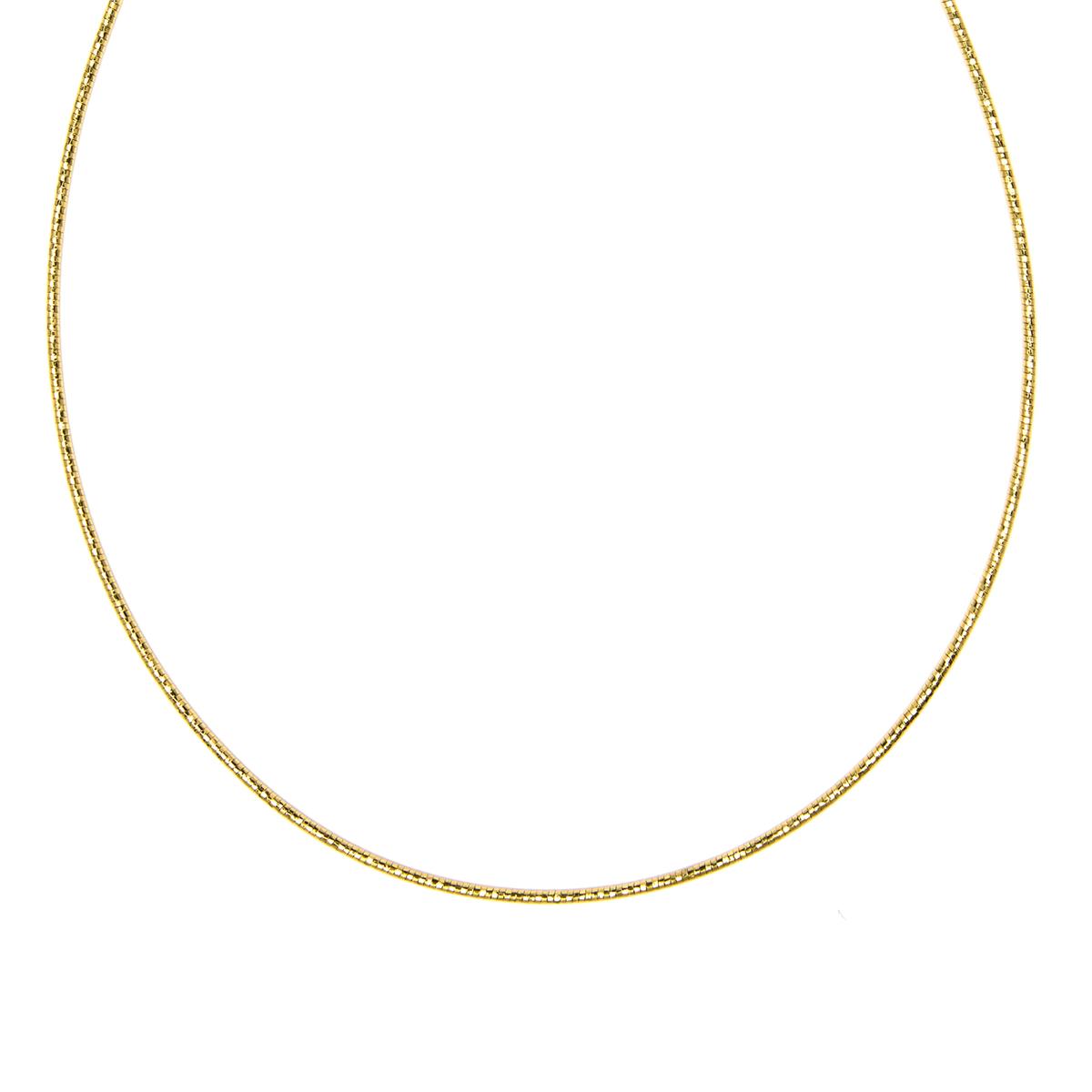 Collar de 46cm acabado en Oro Amarillo de 18k - Nui
