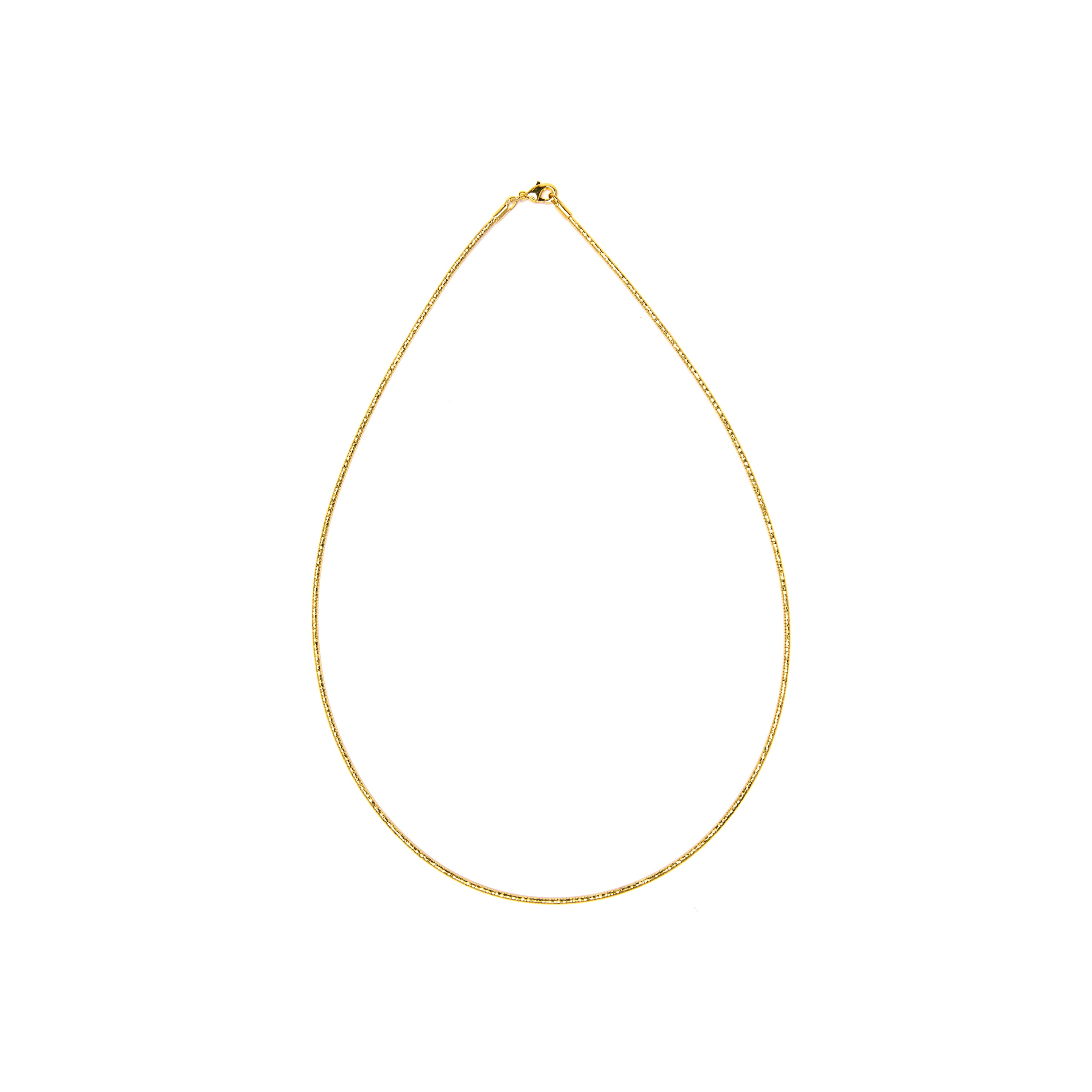 Colar de 46cm acabado em Ouro Amarelo de 18k - Nui