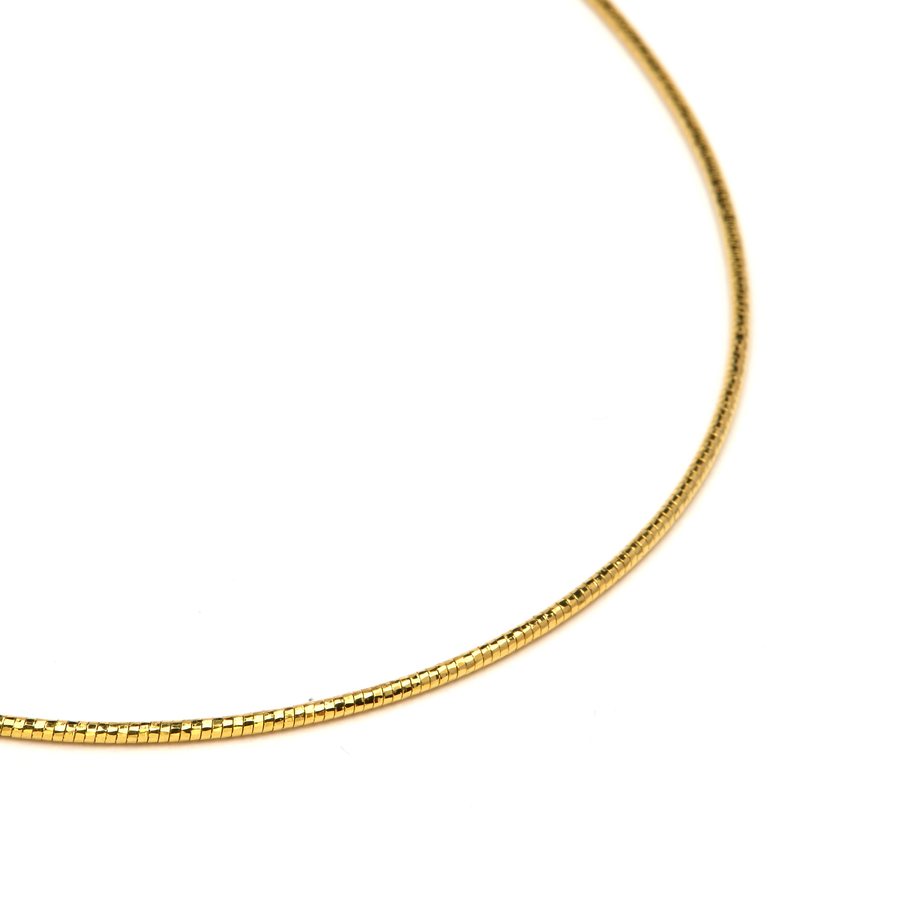 Colar de 46cm acabado em Ouro Amarelo de 18k - Nui