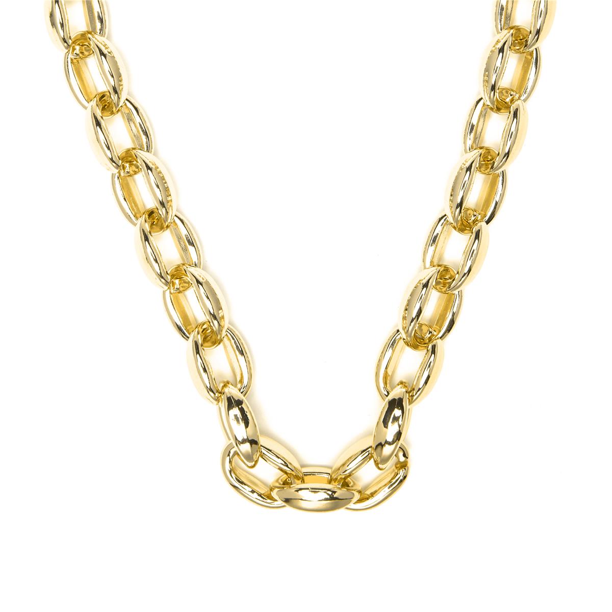 Collar de 45cm acabado en Oro Amarillo de 18k - Aula