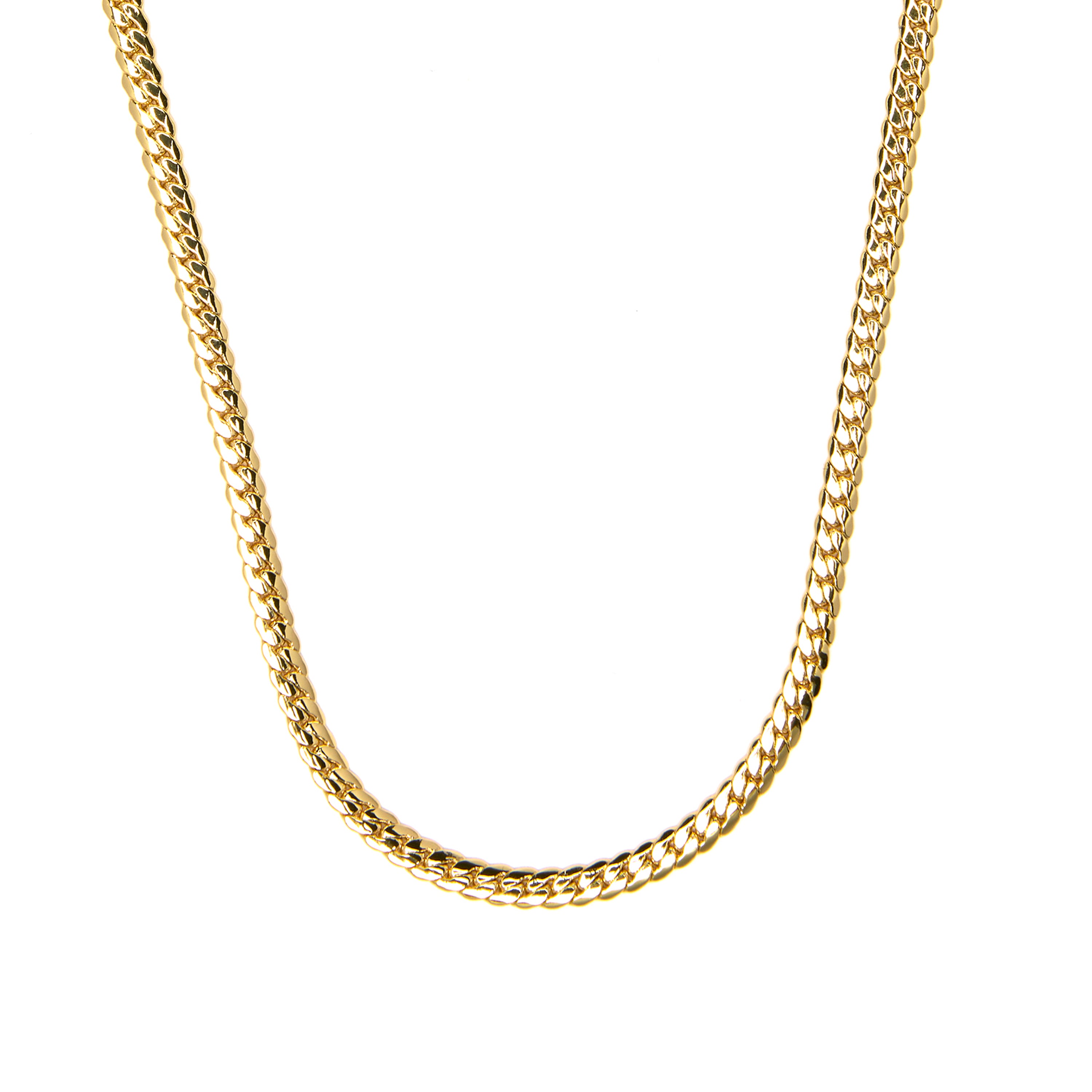 Halskette 47cm Länge mit 18k Gelbgold-Finish - Nanja