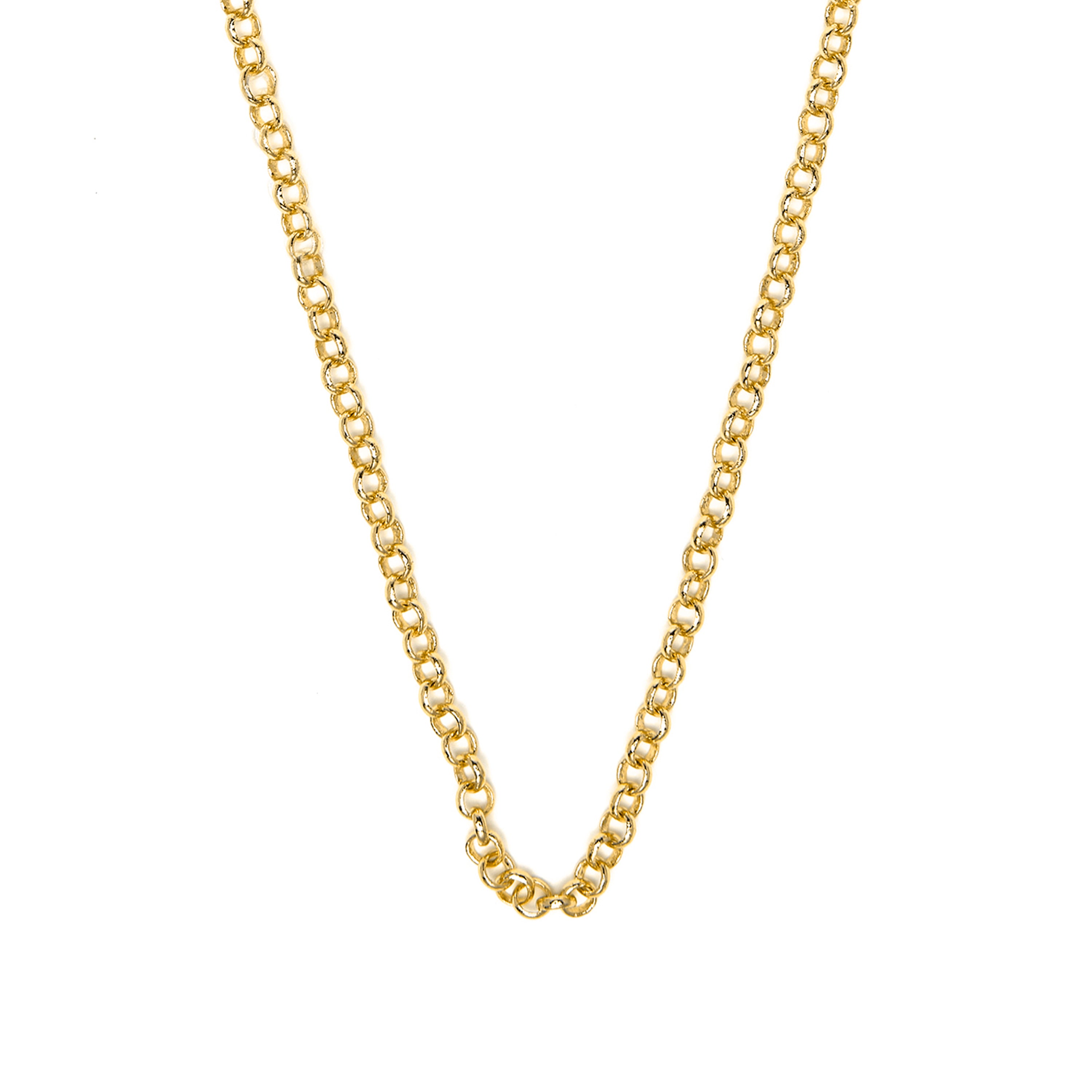 Halskette 50cm mit 18k Gelbgold-Finish - Lakbra