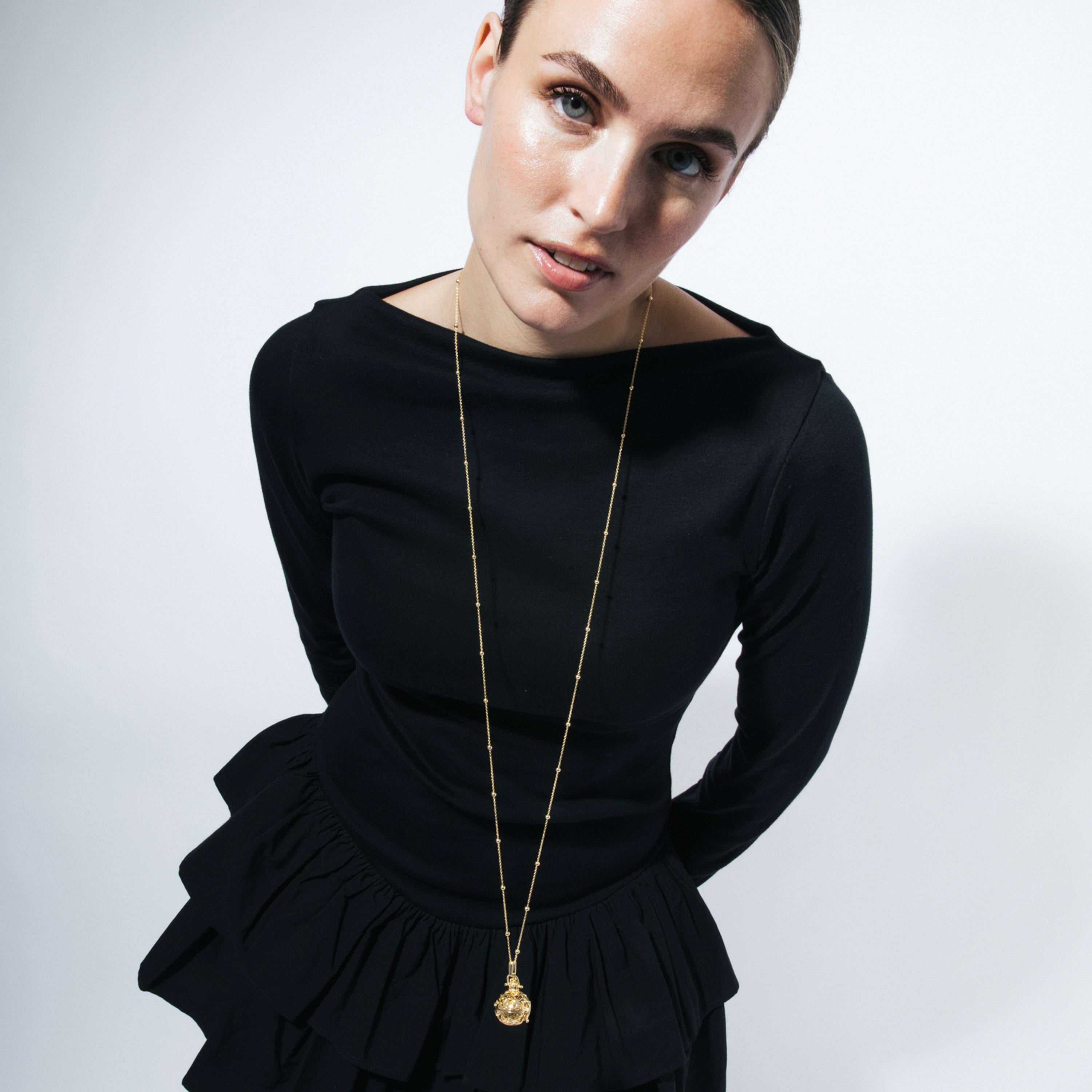 Colar acabado em ouro amarelo de 18k - Kalik