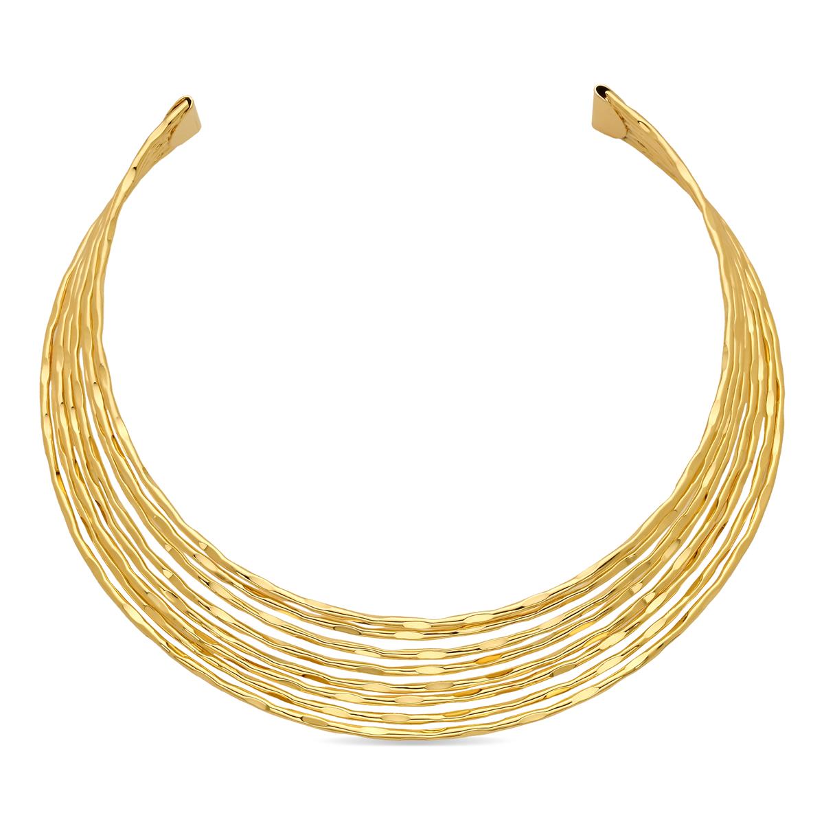 Collana finita in oro giallo 18k - Kaku
