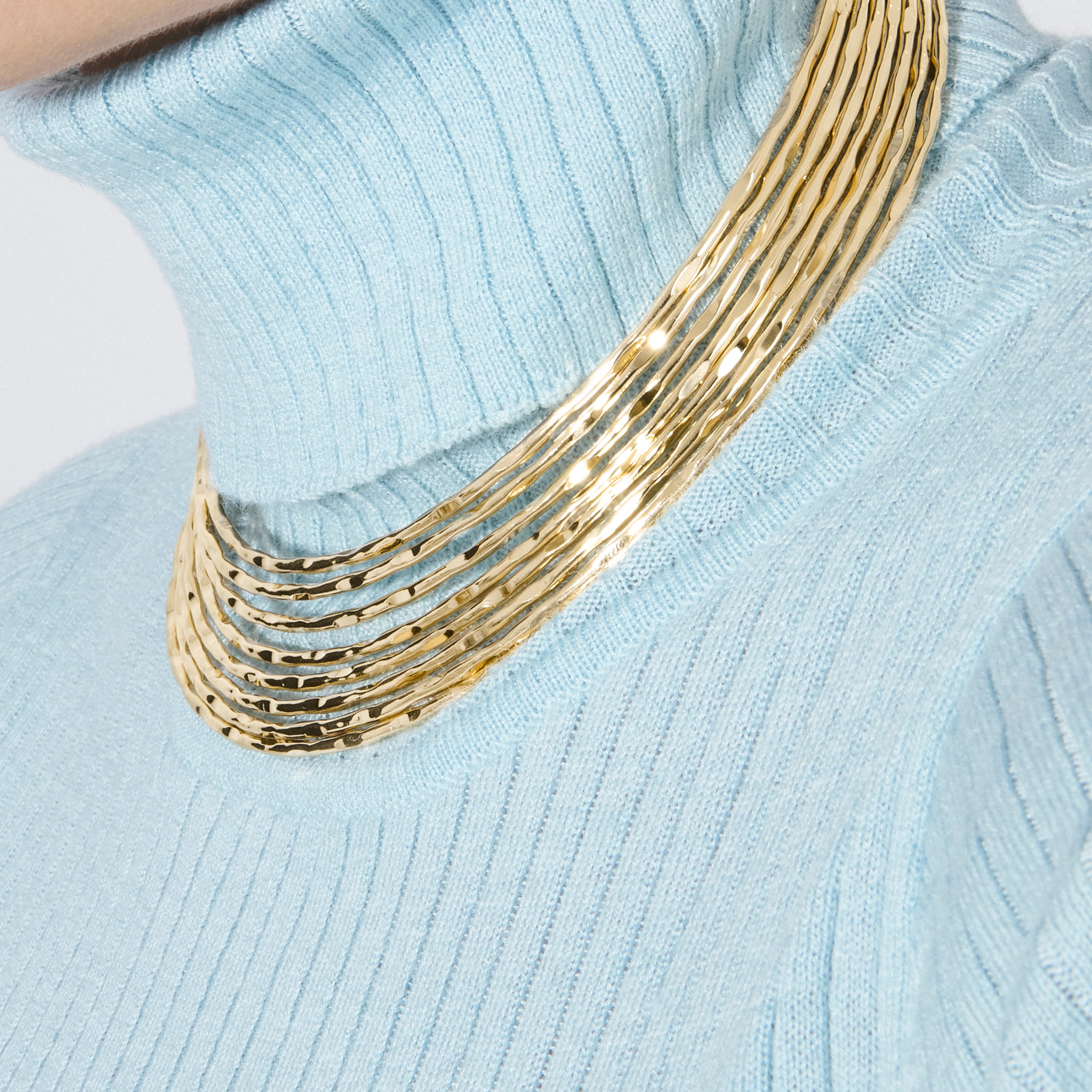 Collana finita in oro giallo 18k - Kaku