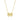 Collier en zircon étincelant finition or jaune 18 carats - Filles
