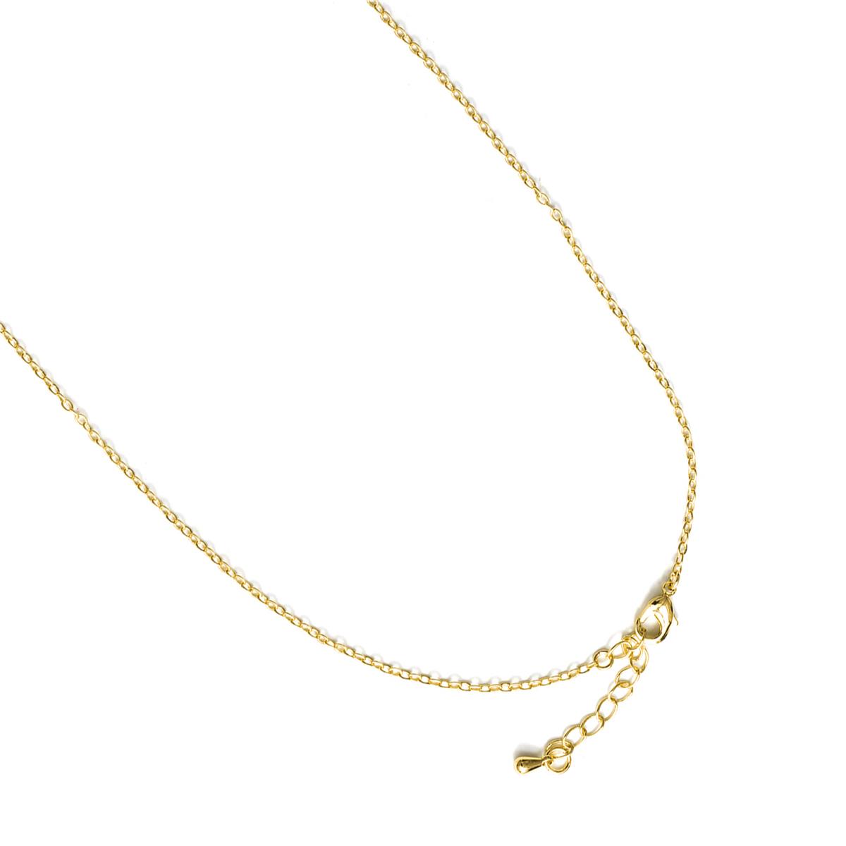 Collar de Circonita Brillante acabado en oro amarillo de 18k - Children