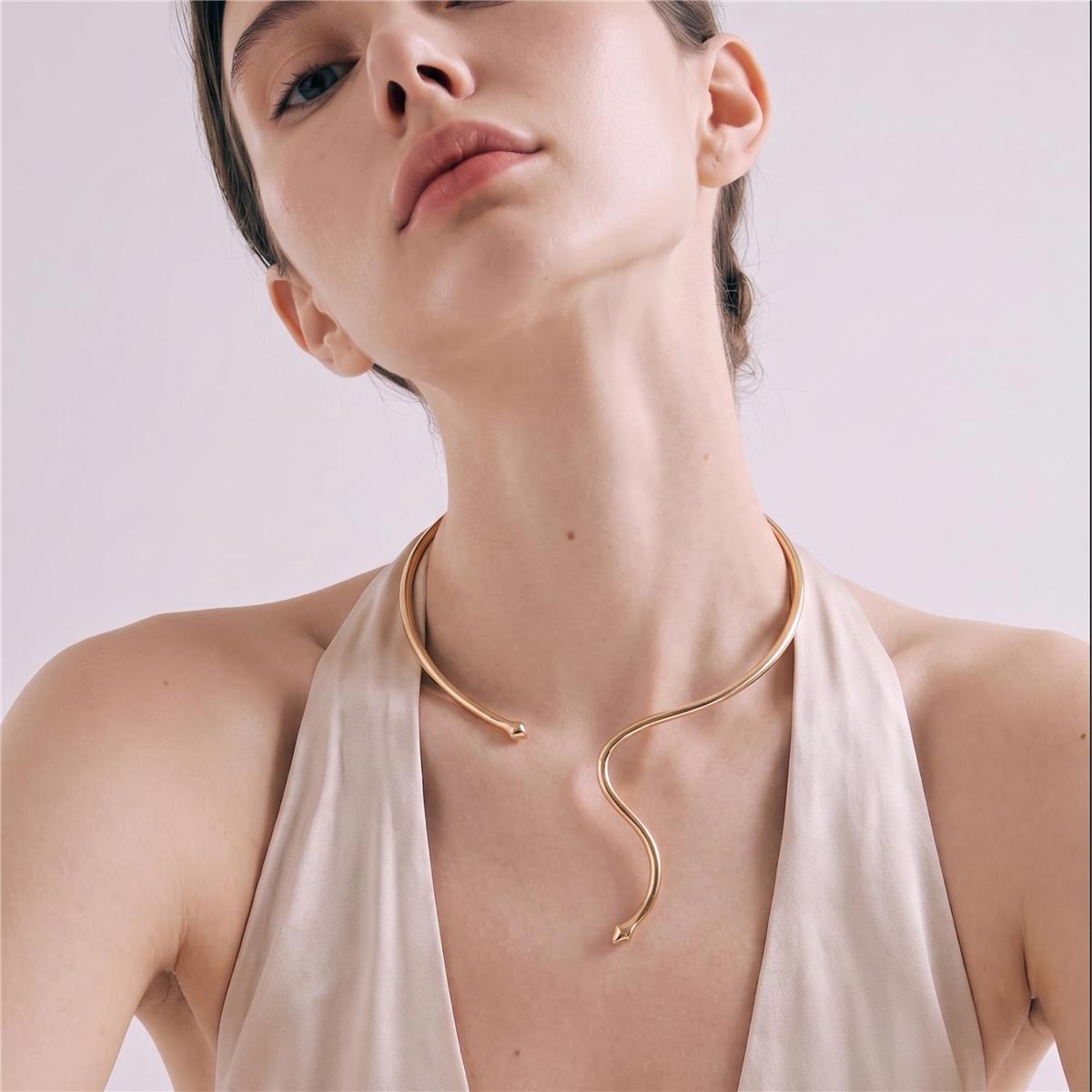 Collana finitura oro giallo 18k - Serphentia