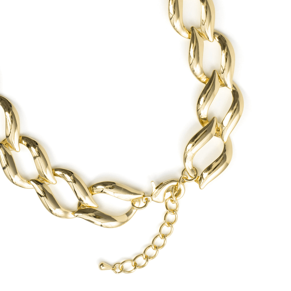 Colar de Zircónia Brilhante com acabamento em ouro amarelo de 18 k - Lyiresh