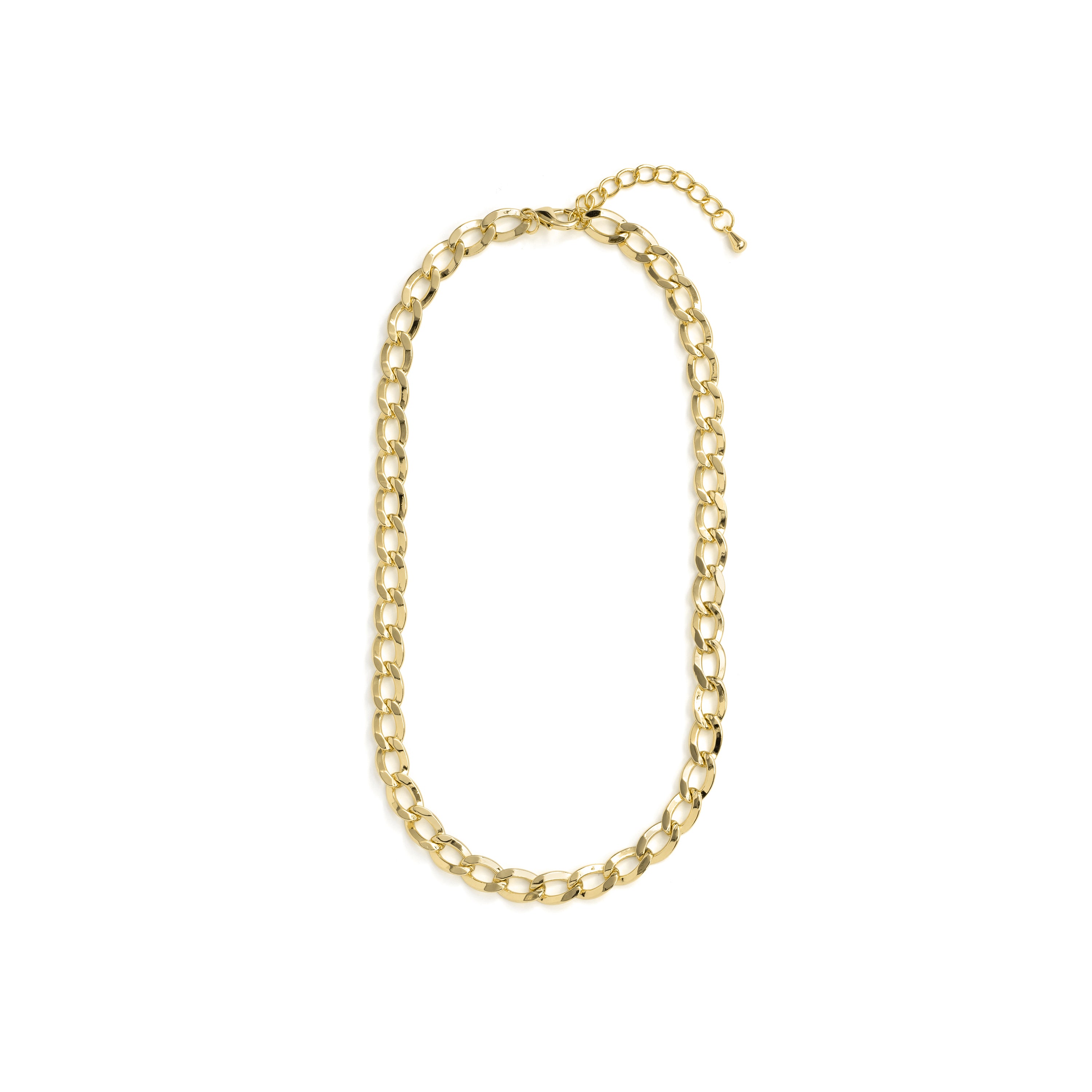 Collar de Circonita Brillante acabado en oro amarillo de 18k - Fasam