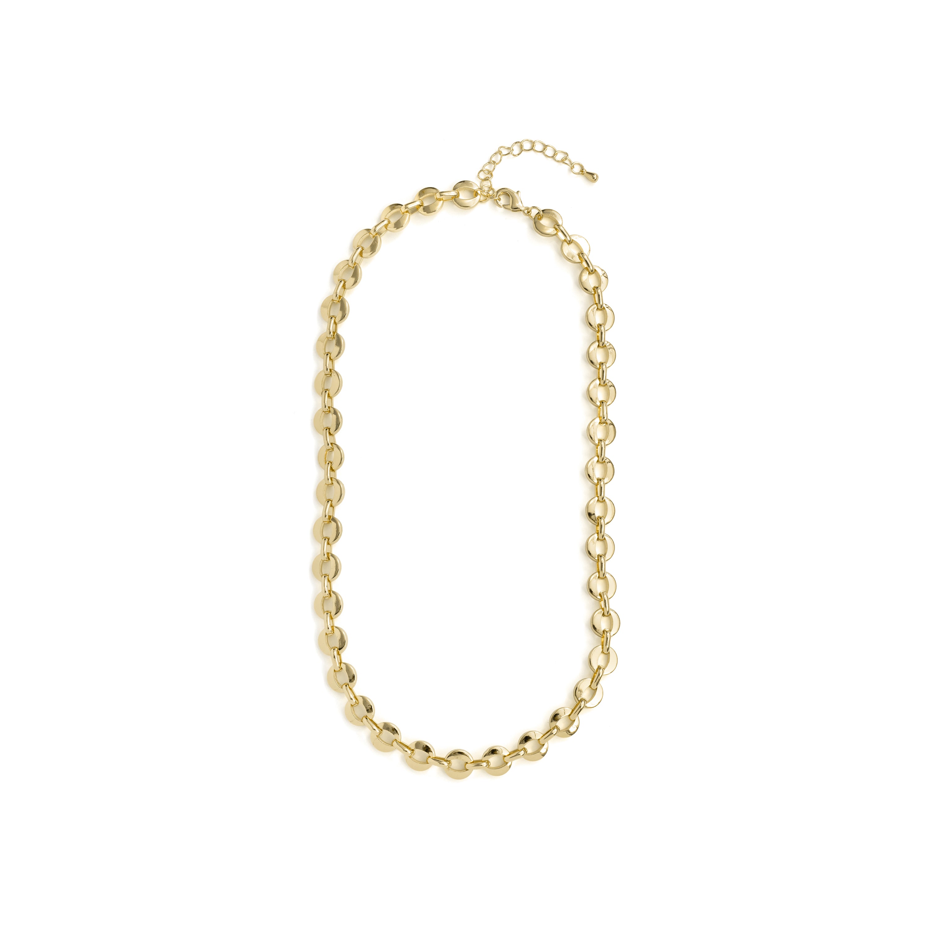 Collar de Circonita Brillante acabado en oro amarillo de 18k - Wasue