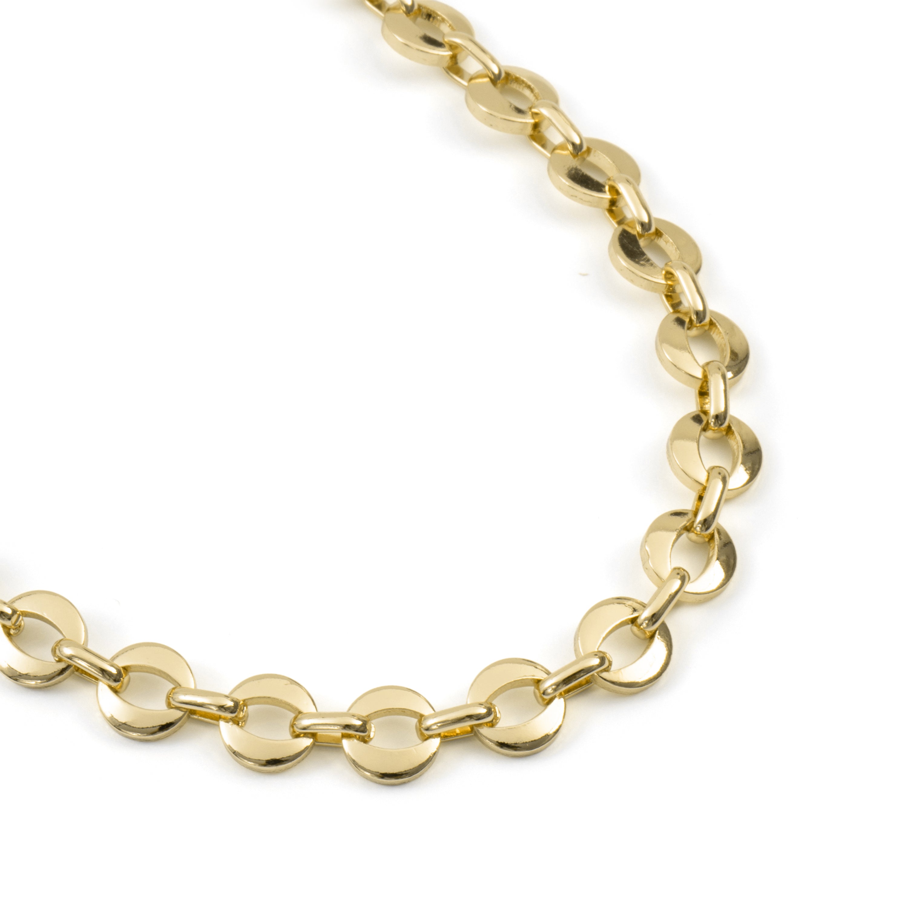 Collar de Circonita Brillante acabado en oro amarillo de 18k - Wasue