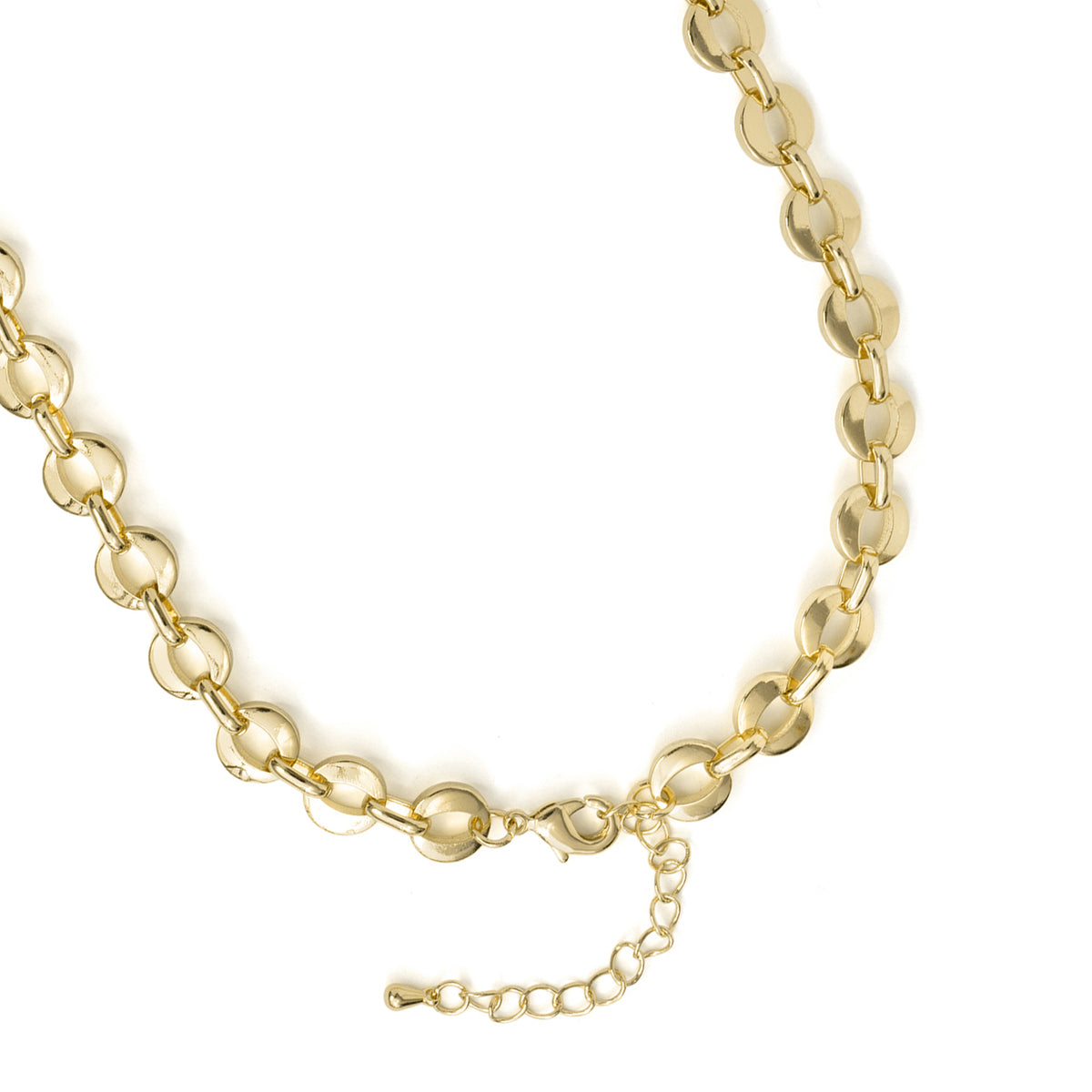 18k yellow gold-finish necklace - Wasue