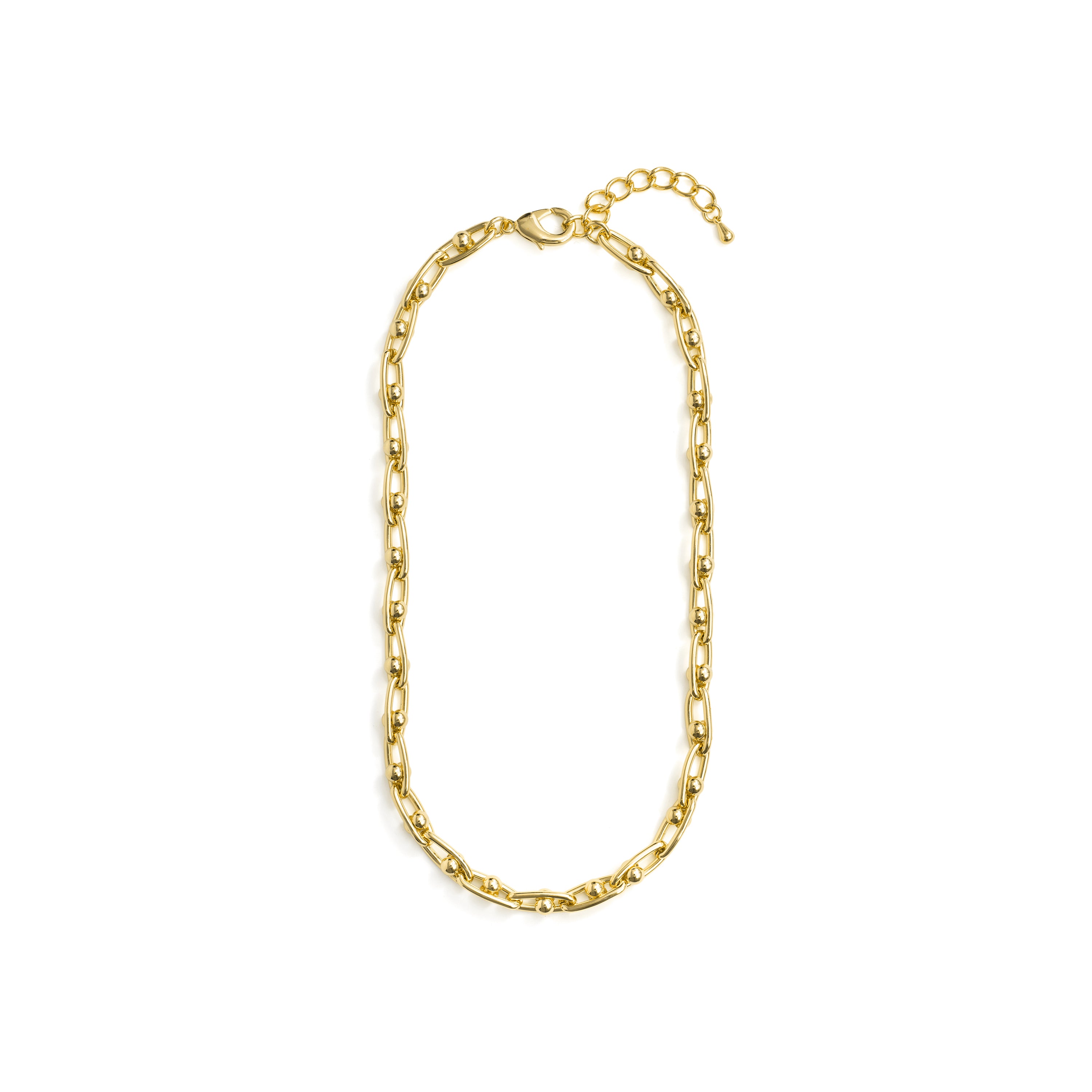 Collar de Circonita Brillante acabado en oro amarillo de 18k - Hamle