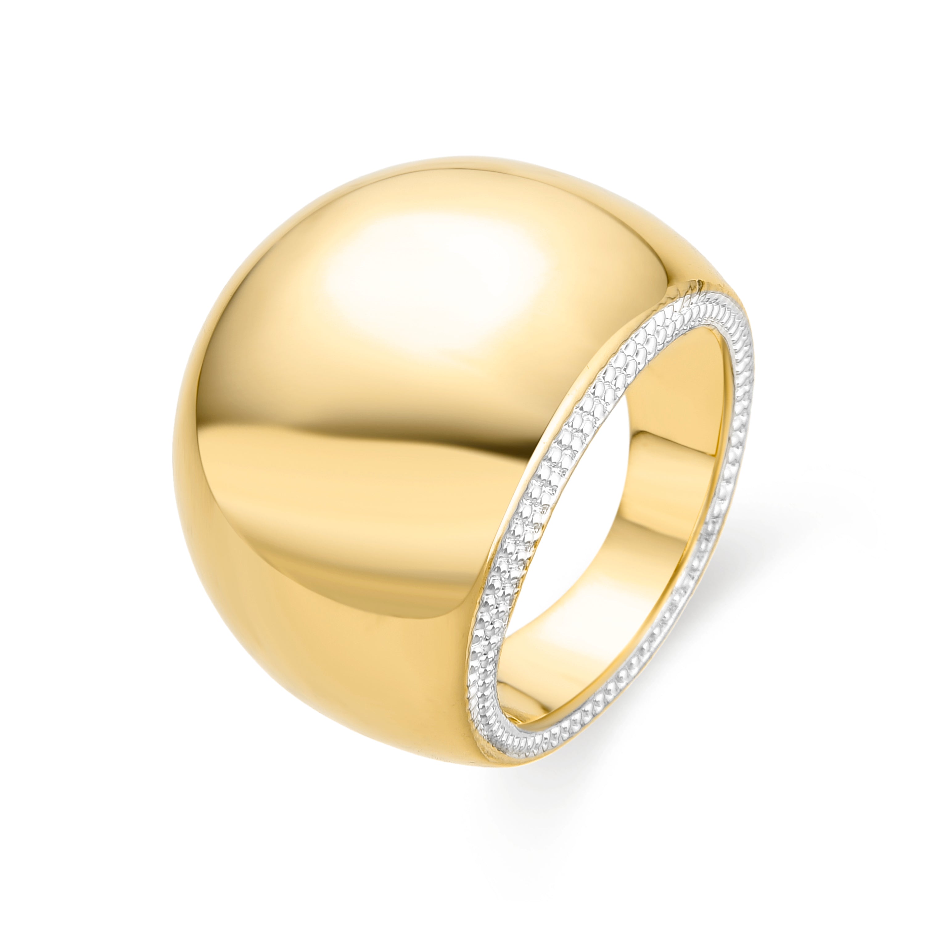 18K Gelbgold-Finish Ring - Eharbel
