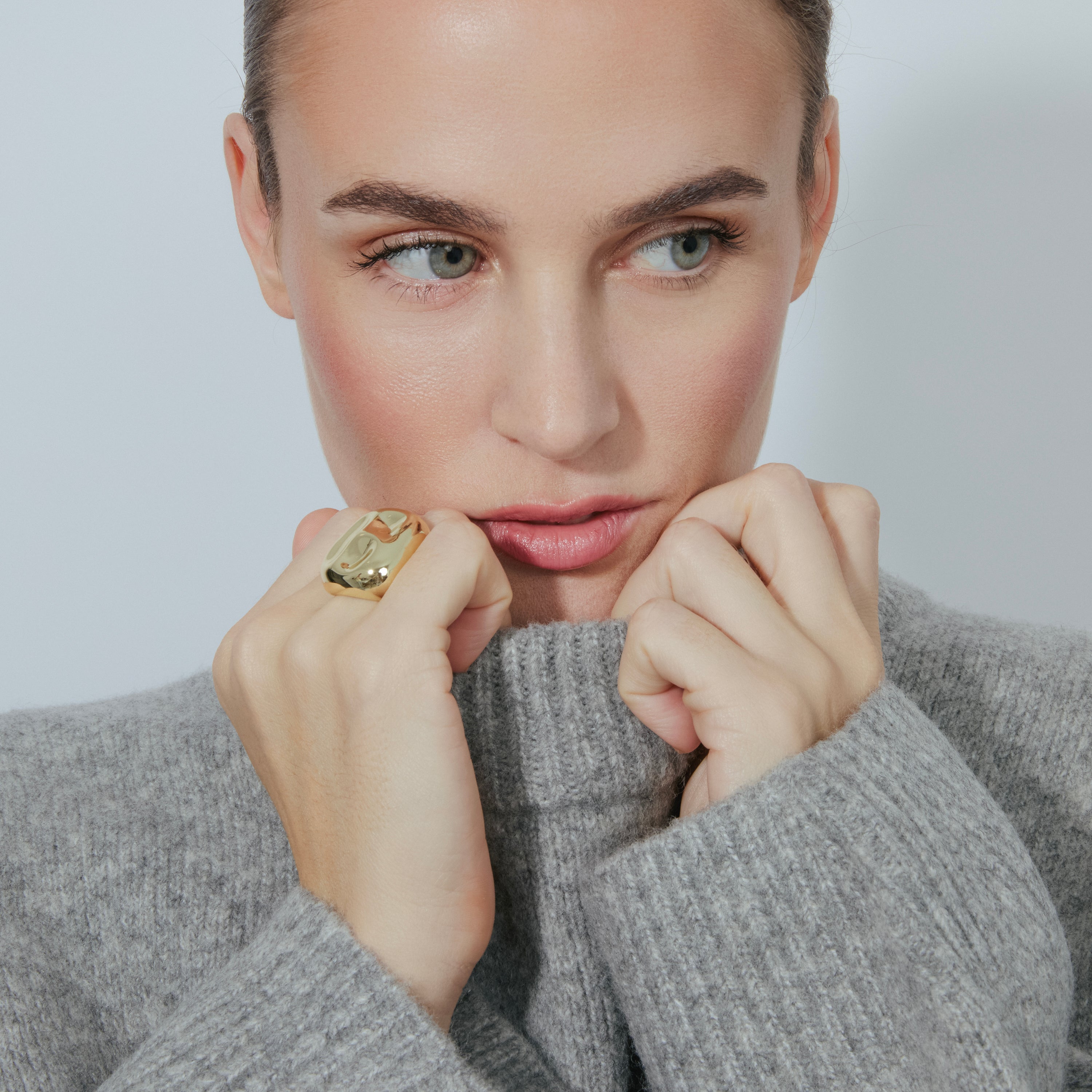 18K Yellow Gold Finished Ring - Fioak