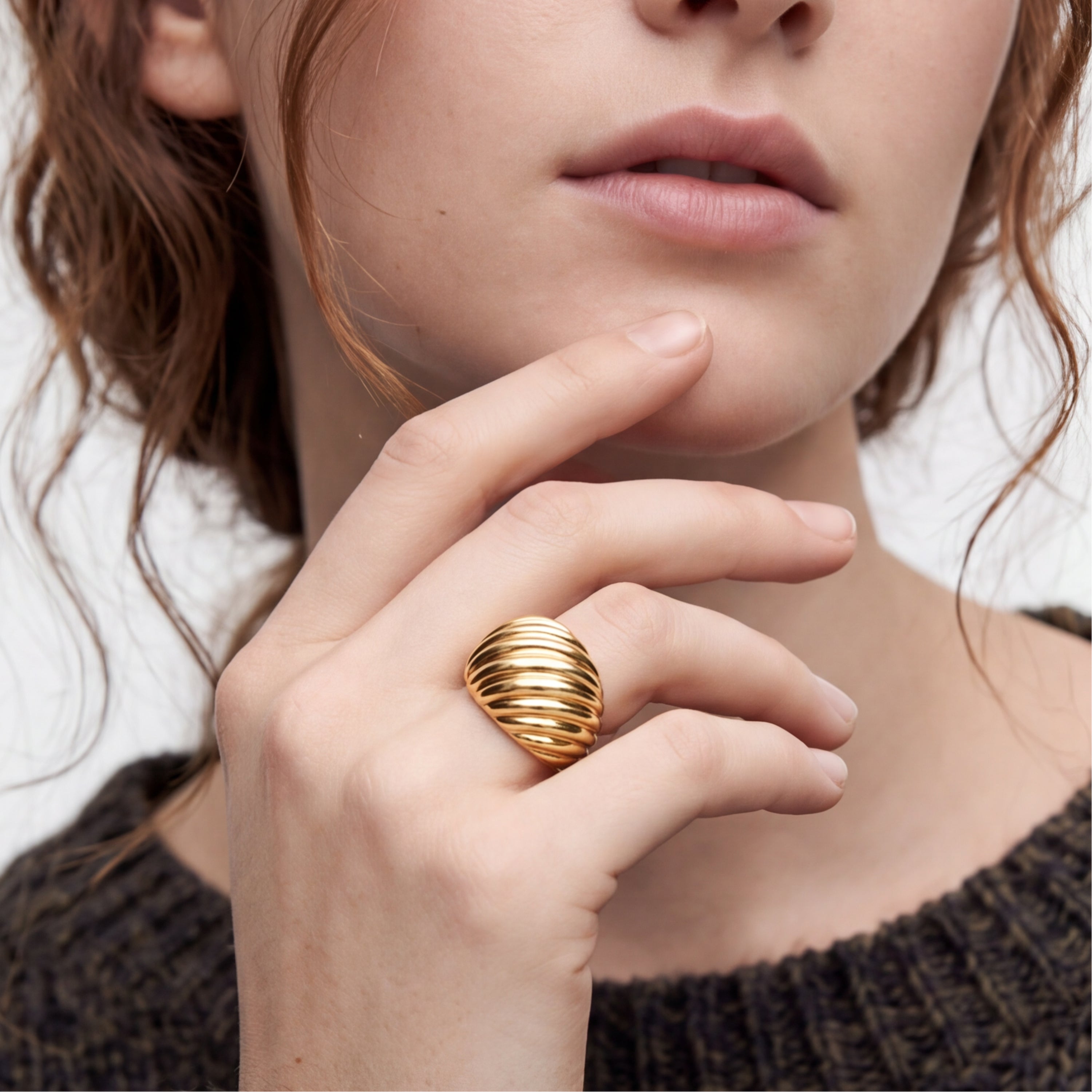 Ring finished in 18K yellow gold - Kaizal