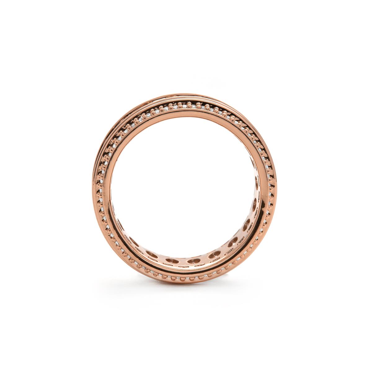 Multicolor Zirkonia Ring mit 18k Gelbgold-Finish - Hudio