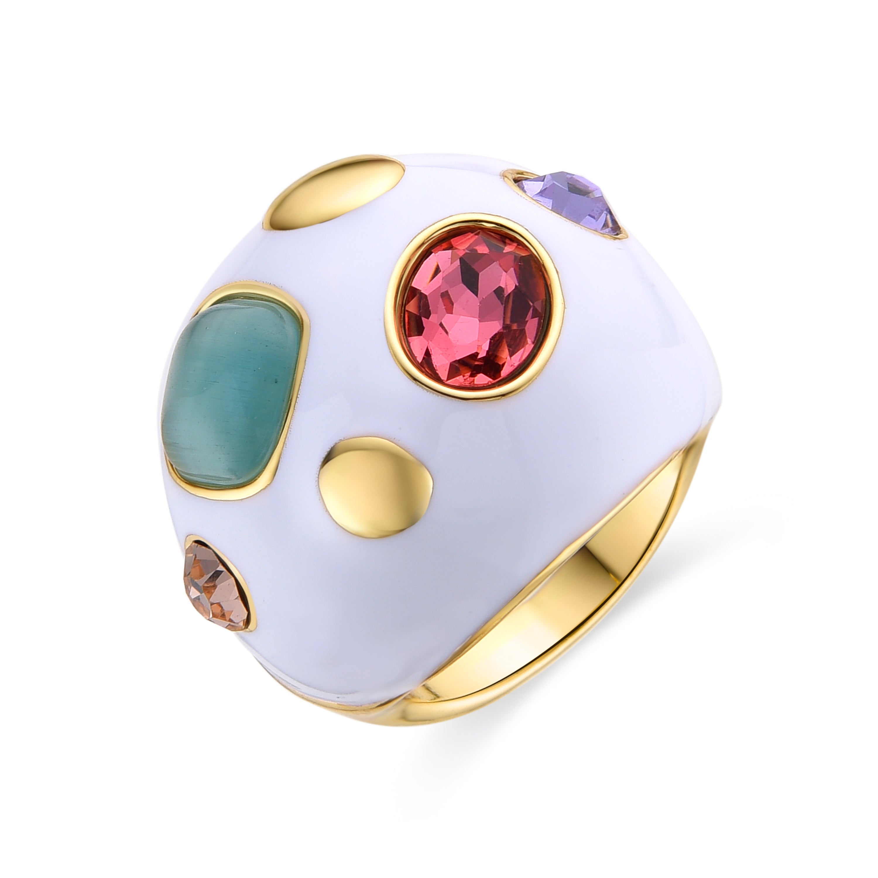 Anel acabado em ouro amarelo 18K - Yever