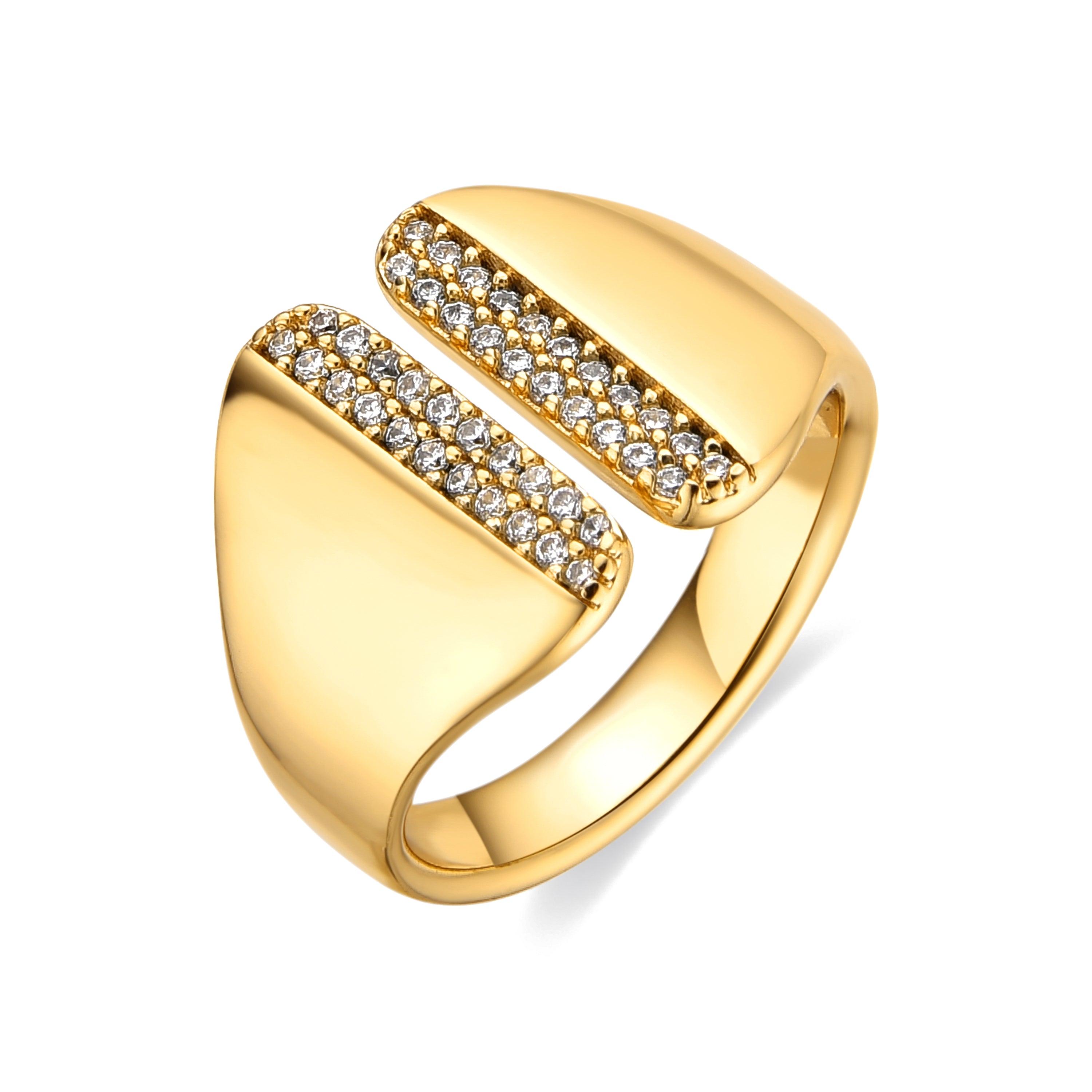 Anillo Niando acabado oro amarillo 18k