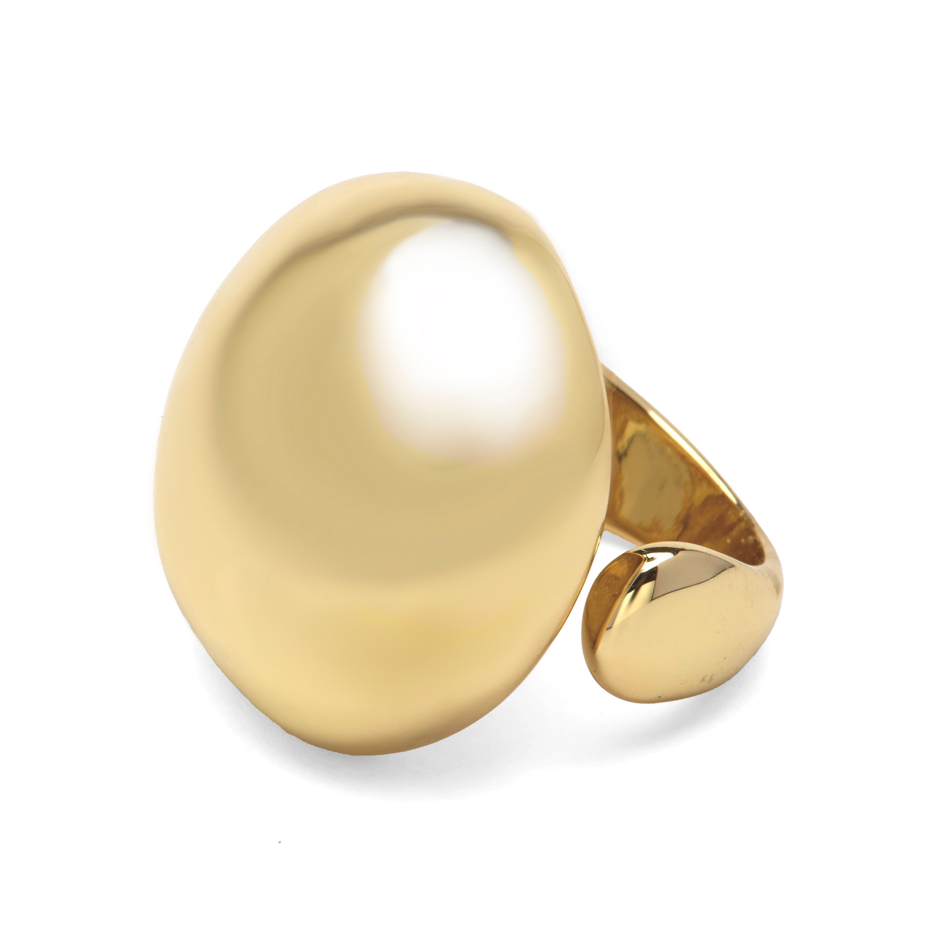 Anillo acabado en oro amarillo de 18k - Lussor