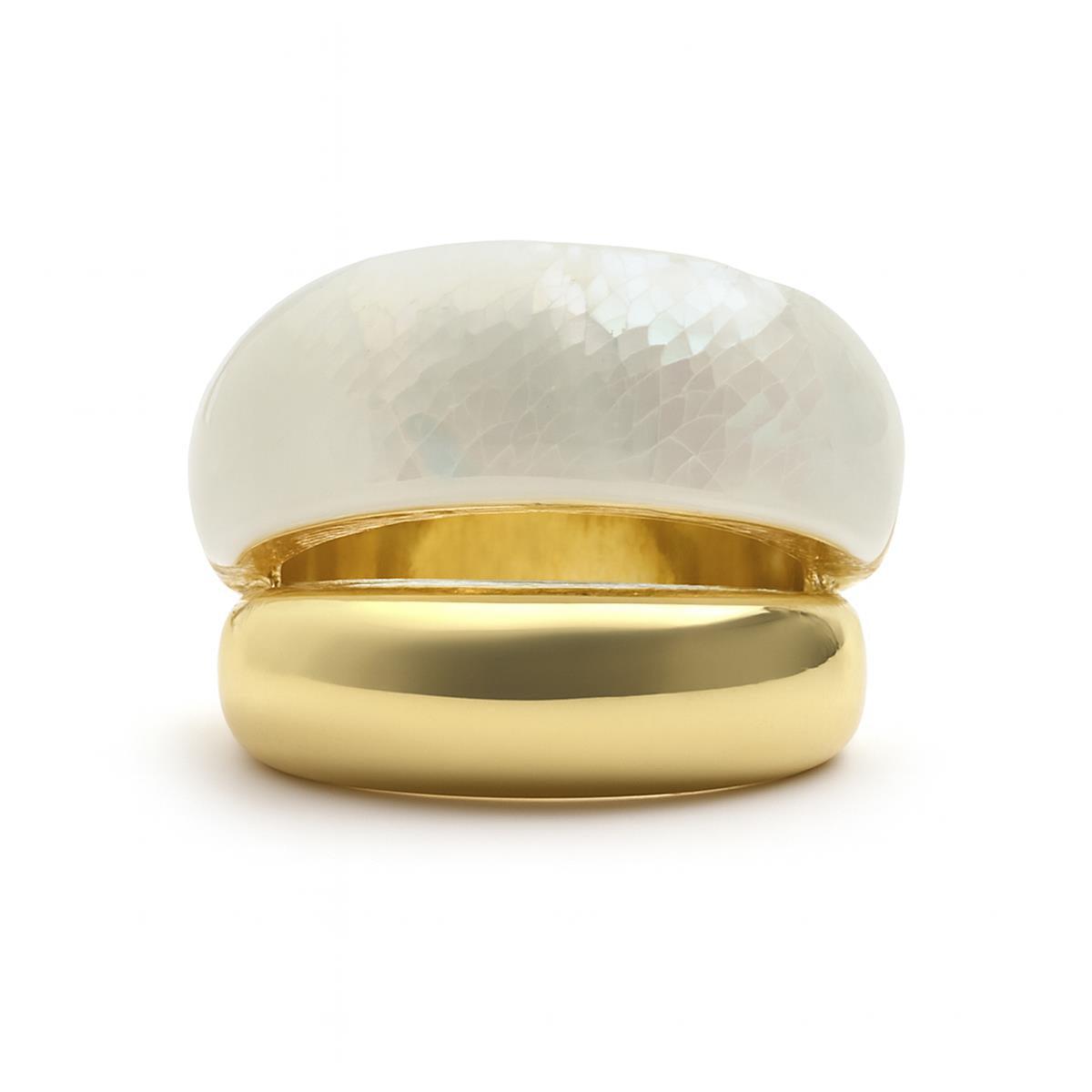 Brillanter Zirkonring mit 18k Gelbgold-Finish - Lyssi