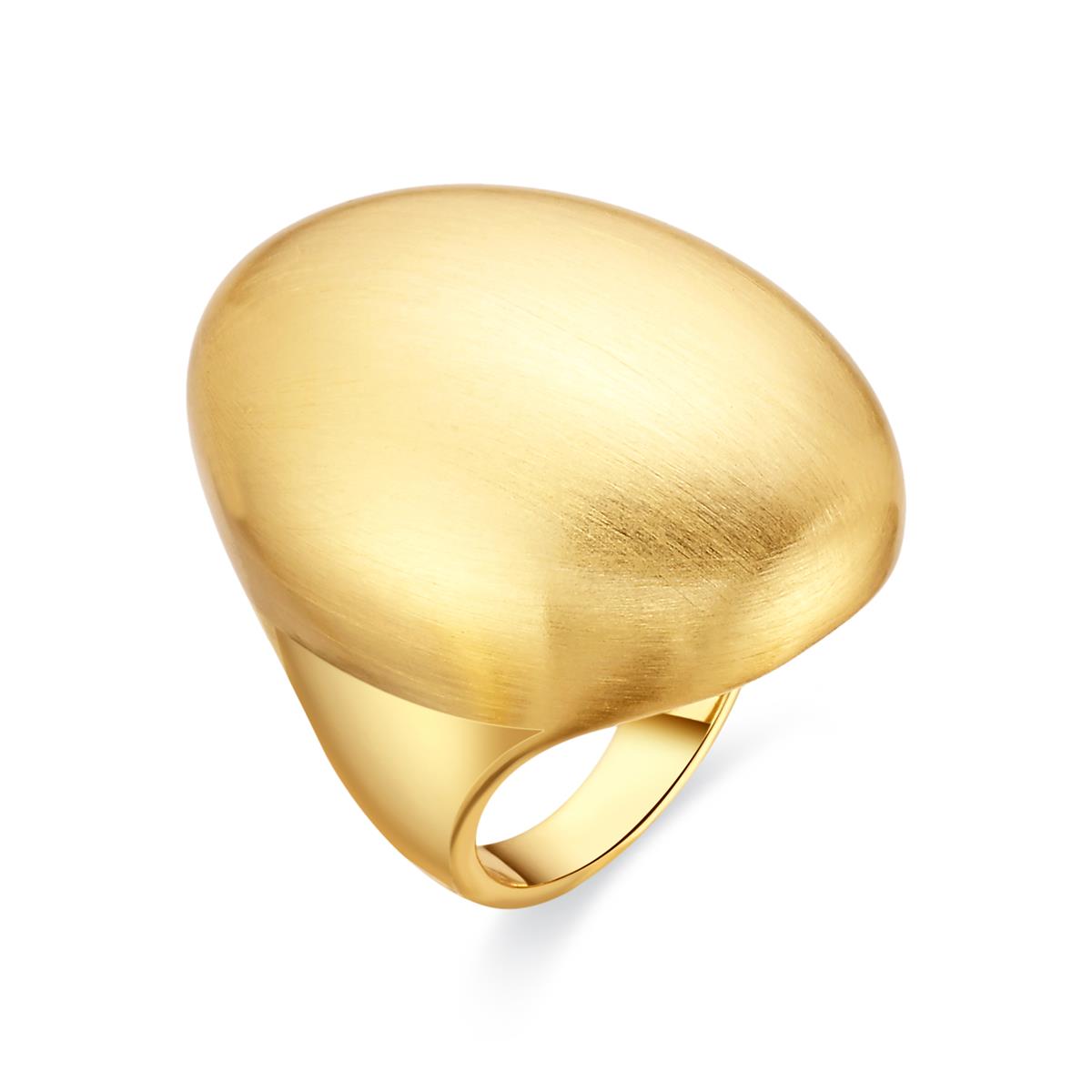 18K yellow gold finished ring - Idril