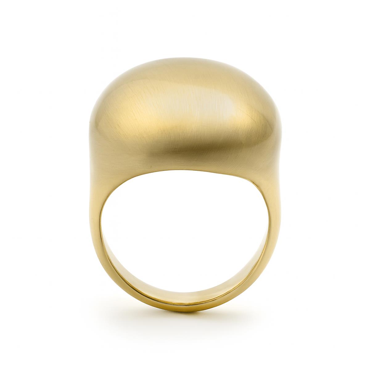 18K yellow gold finished ring - Idril