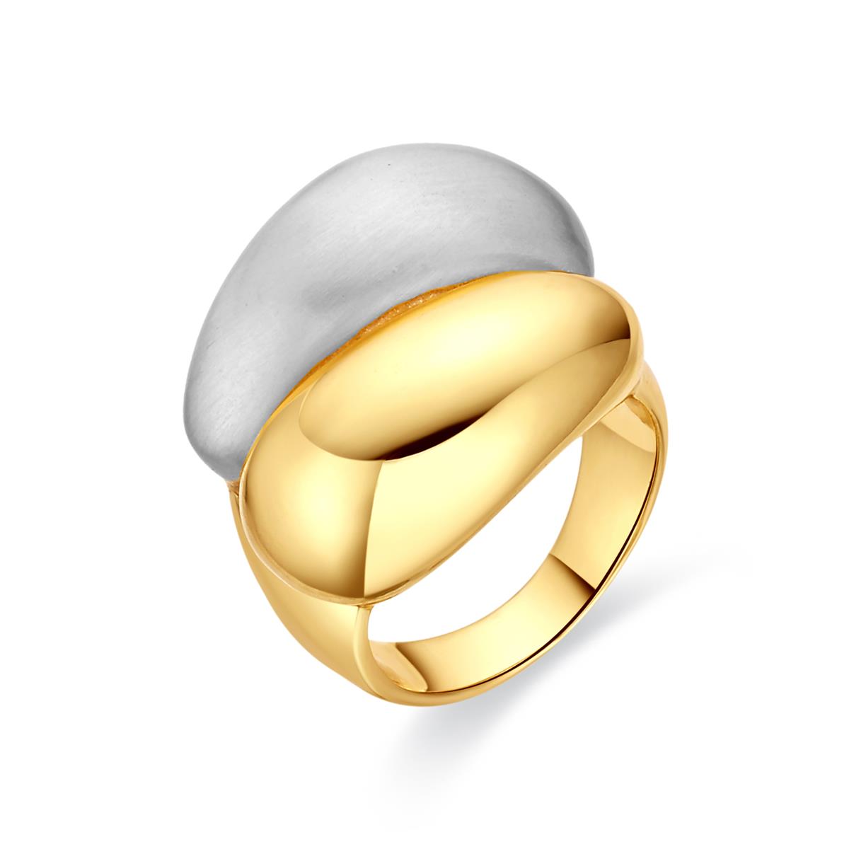 18K yellow gold finished ring - Idril