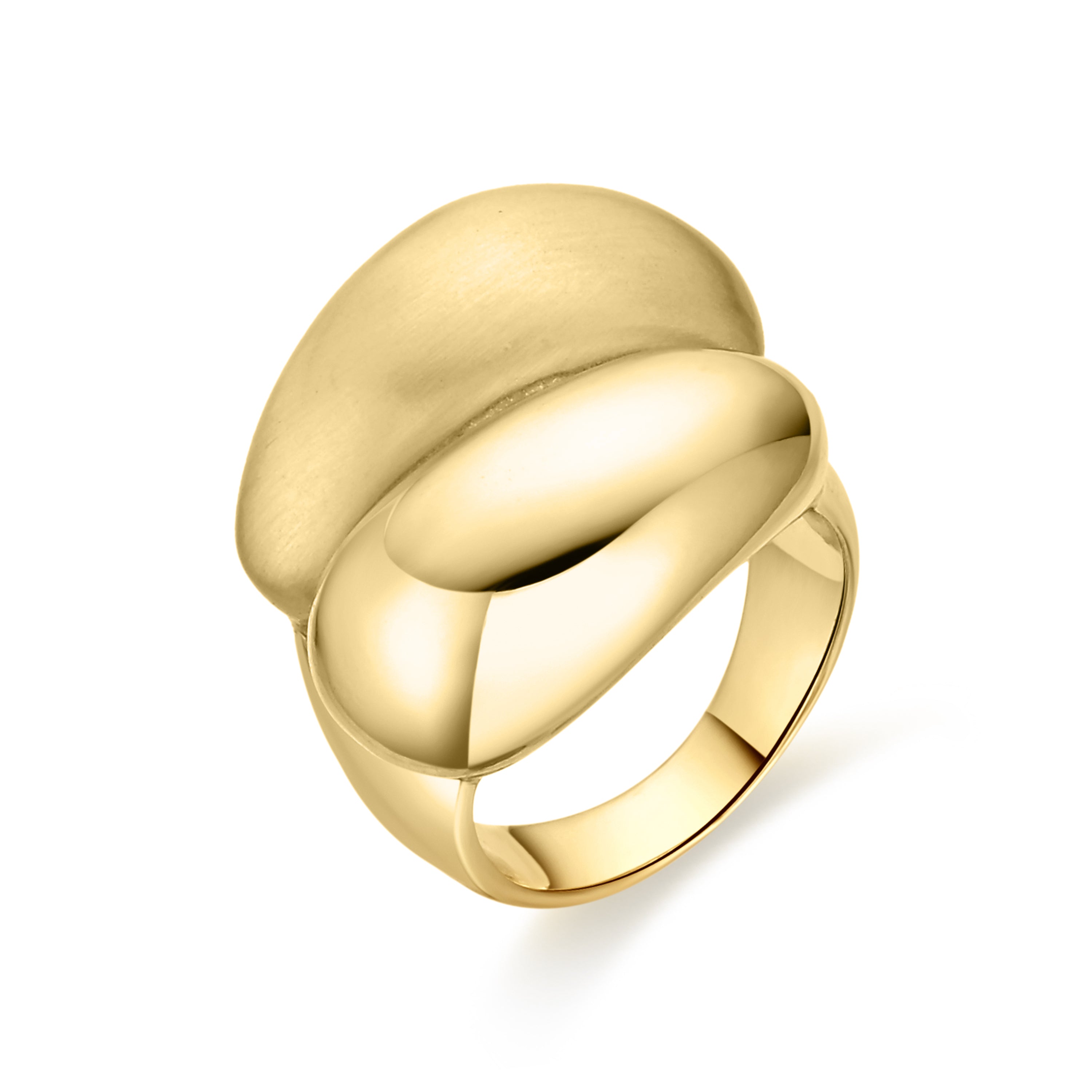Anillo acabado en oro amarillo de 18k - Oga