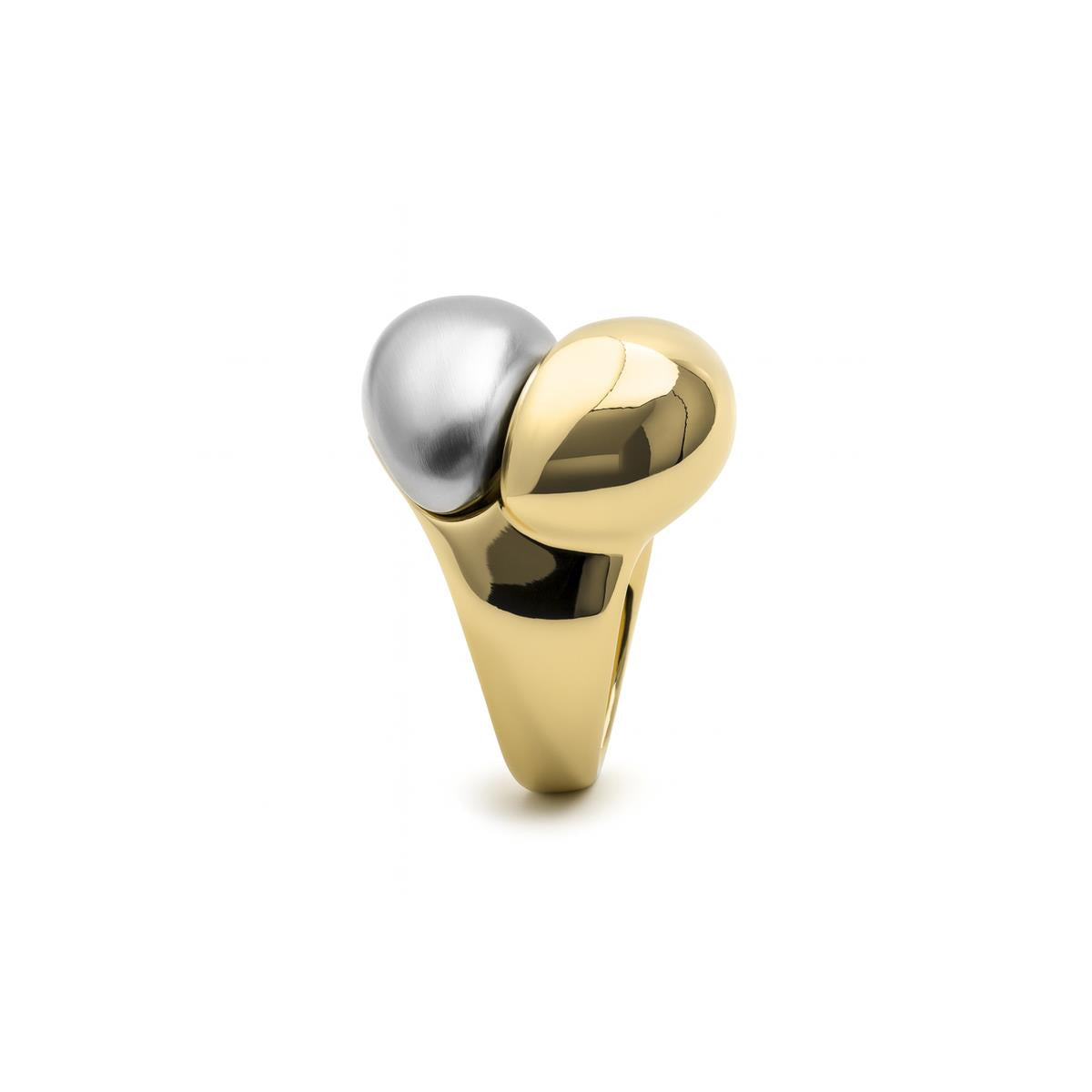 Anillo acabado en oro amarillo de 18k - Oga
